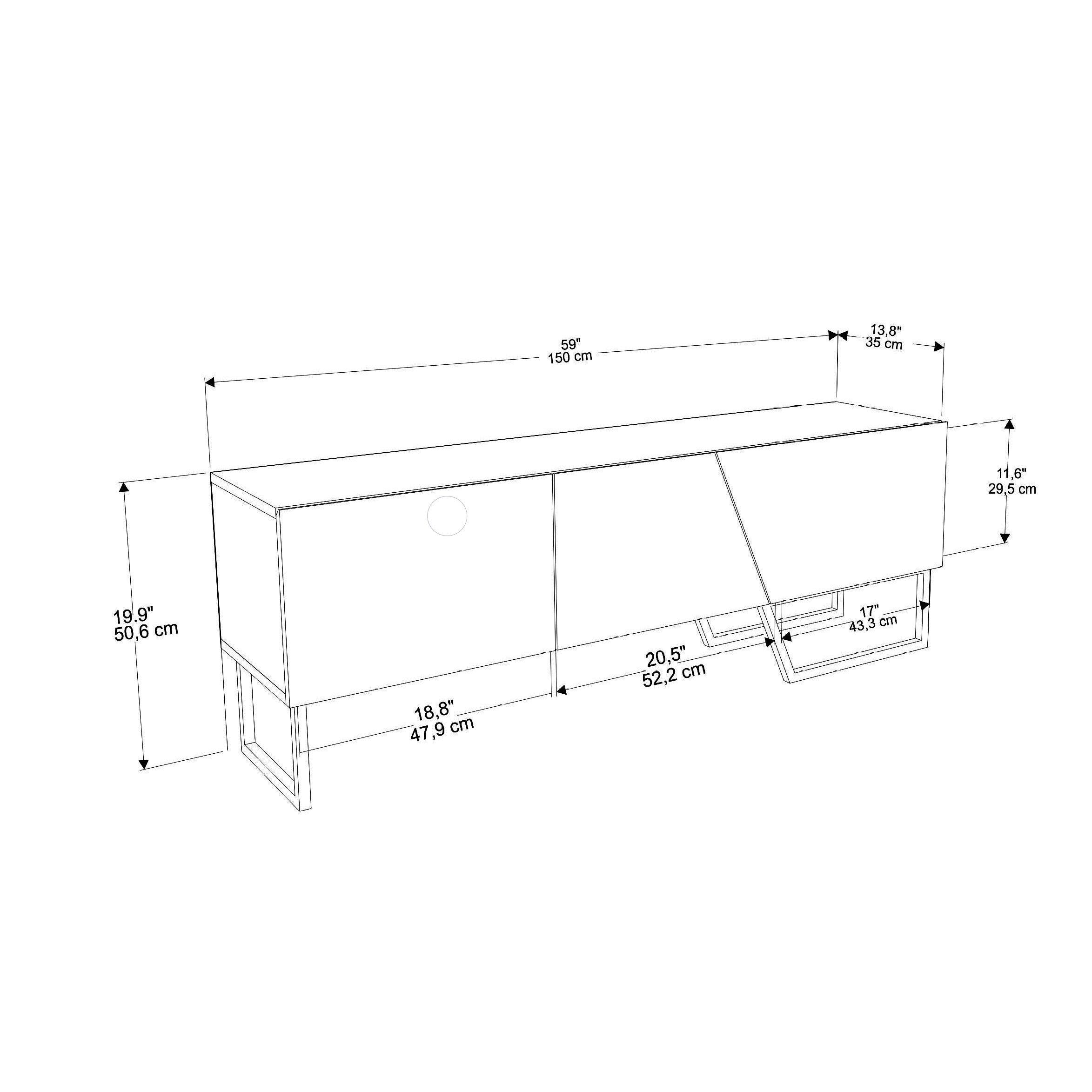 Parla TV Stand for TVS up to 63"