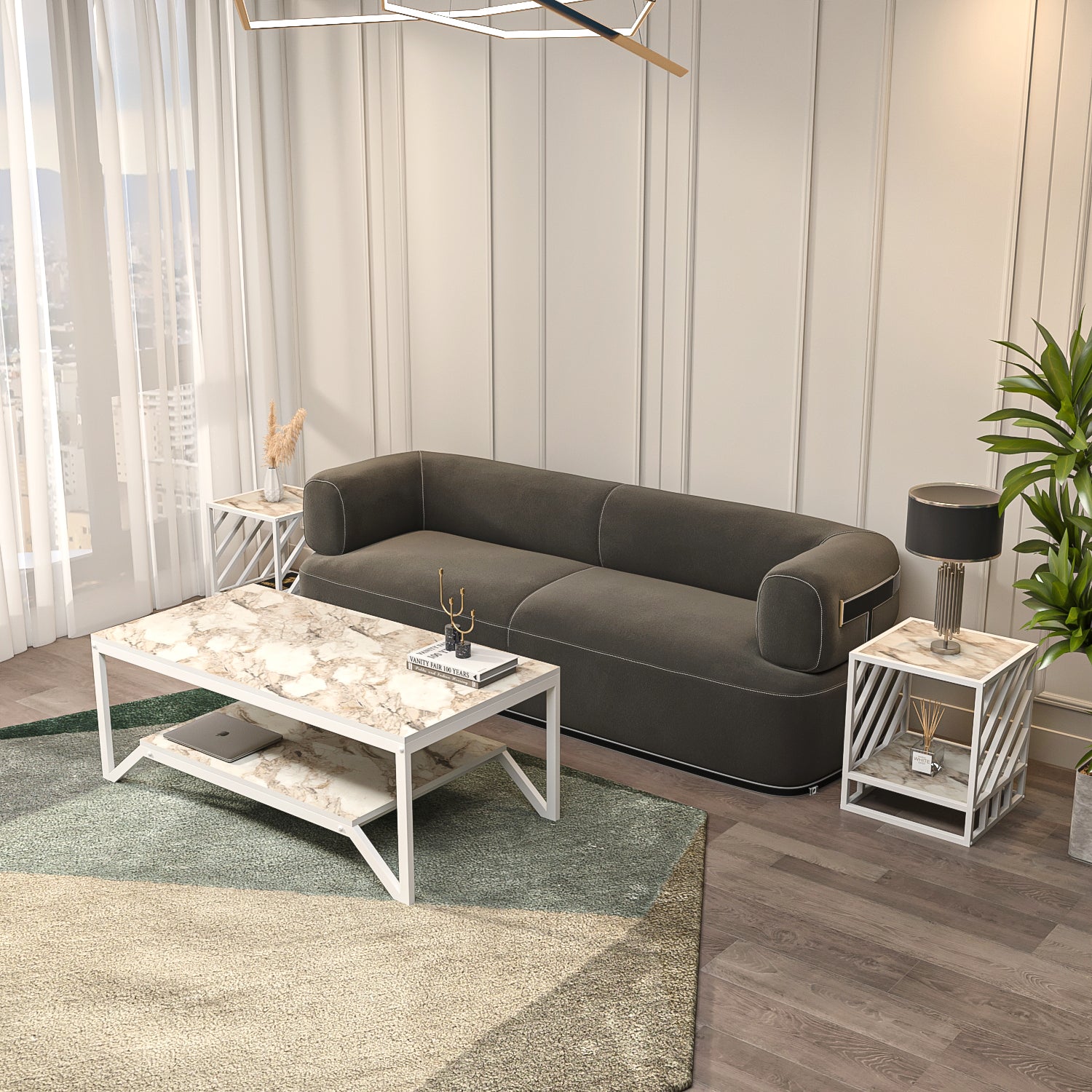 Flora & Norm Living Room Table Set