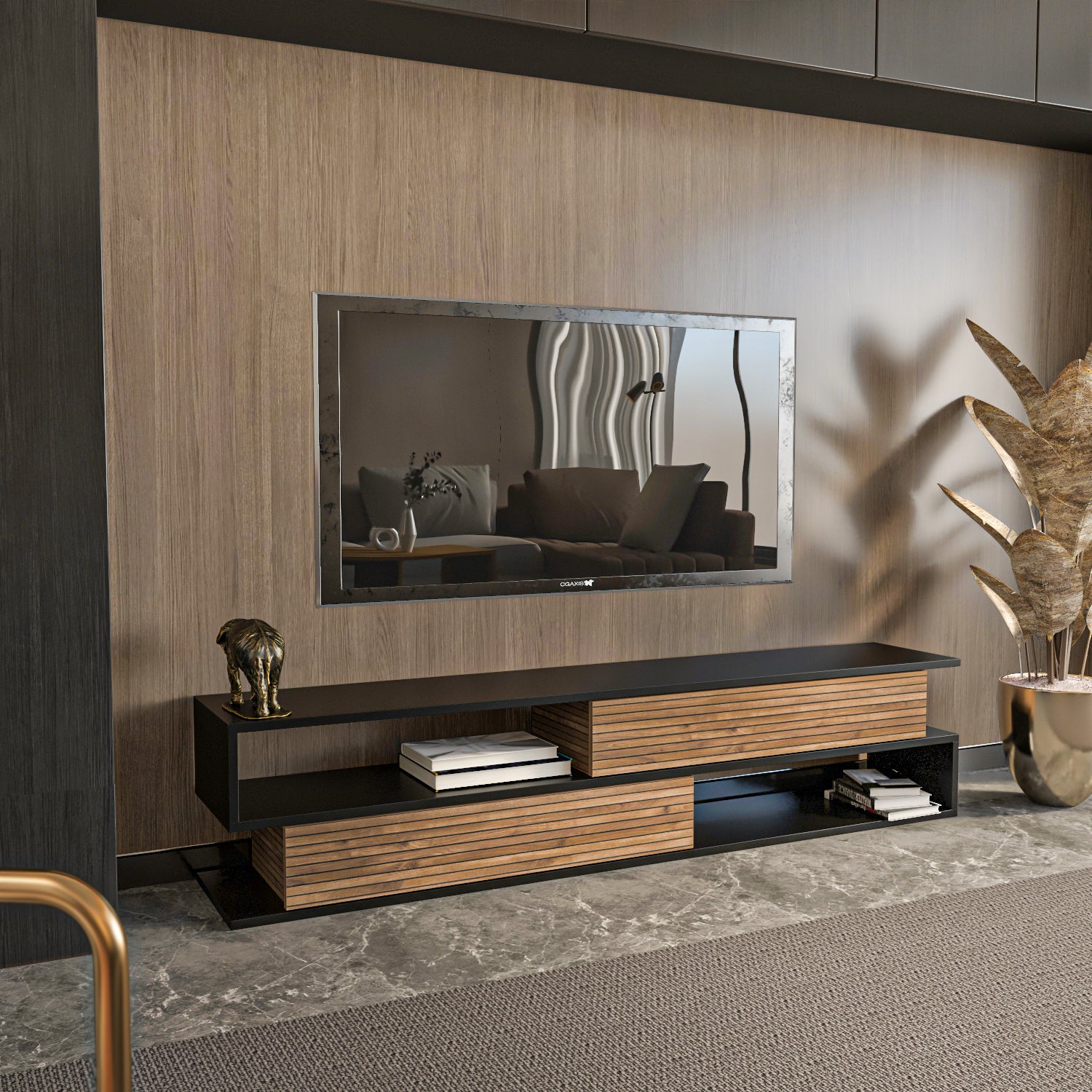 Cortez 63" Modern TV Stand Media Console