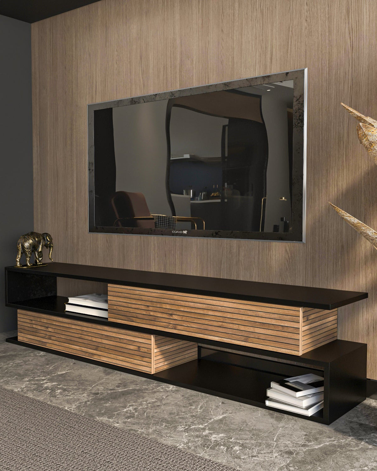 Cortez 63" Modern TV Stand Media Console