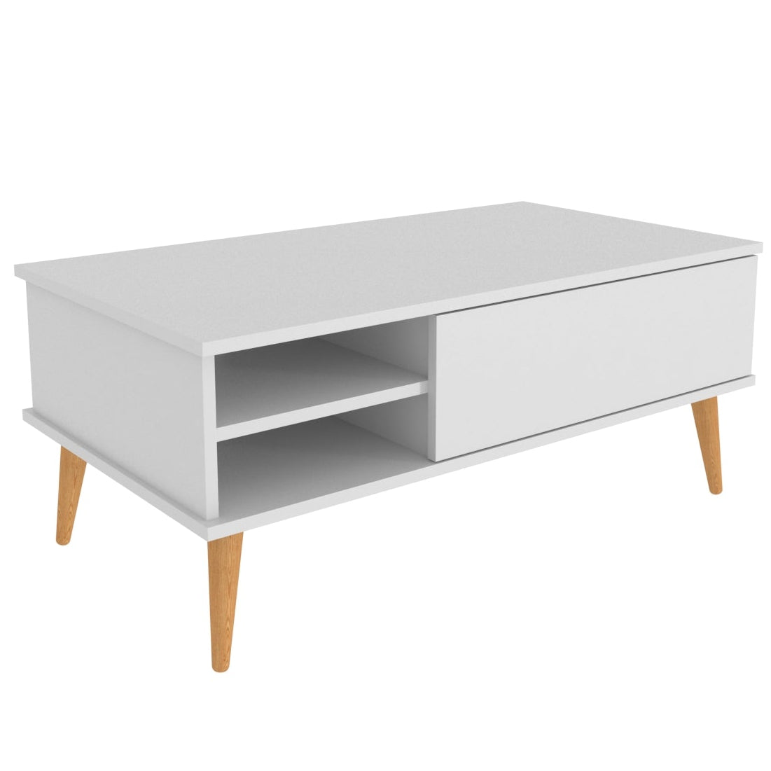Como 47" Wide Coffee Table with Cabinet