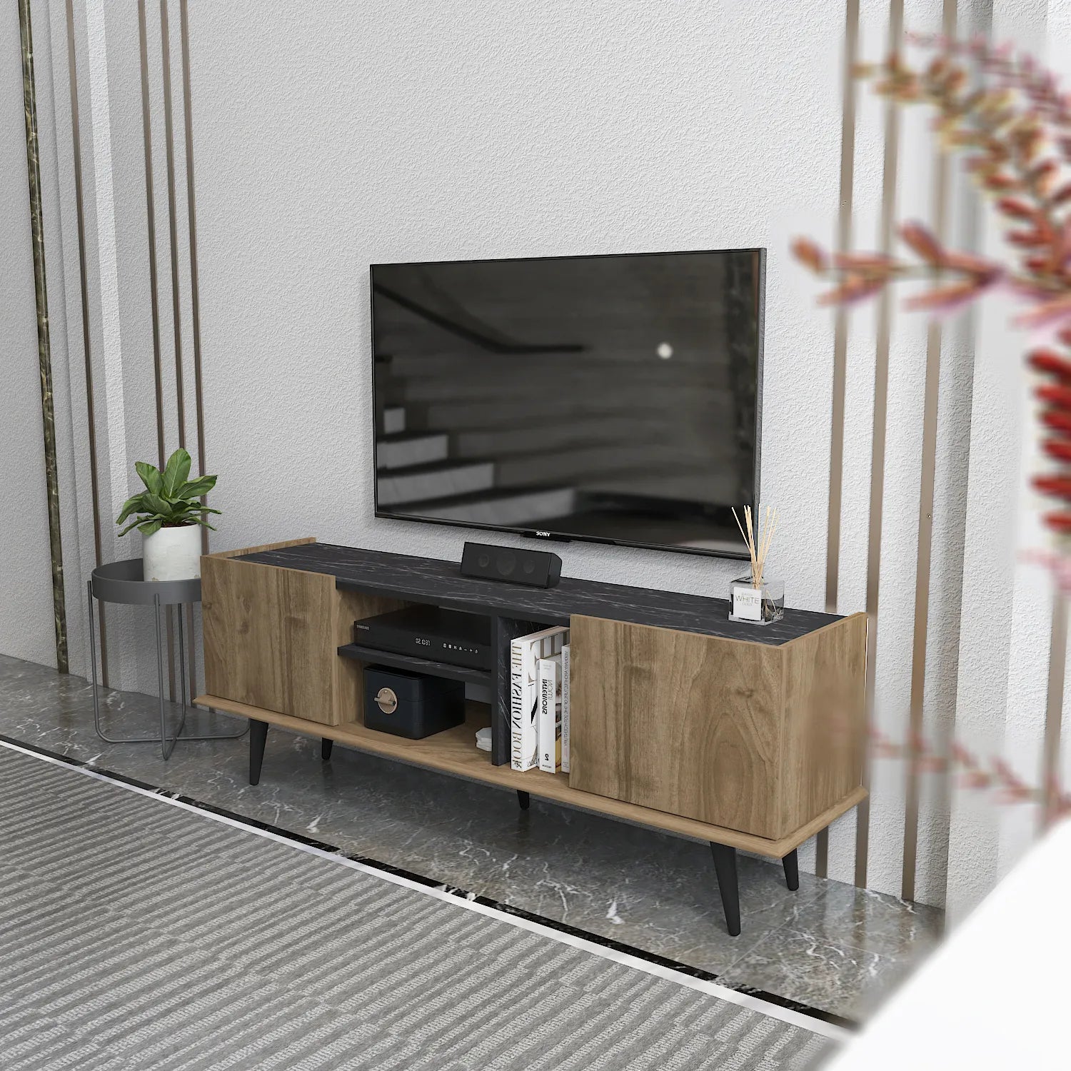 Ekvador 63" Wide TV Stand for TVs up to 72" | Media Console