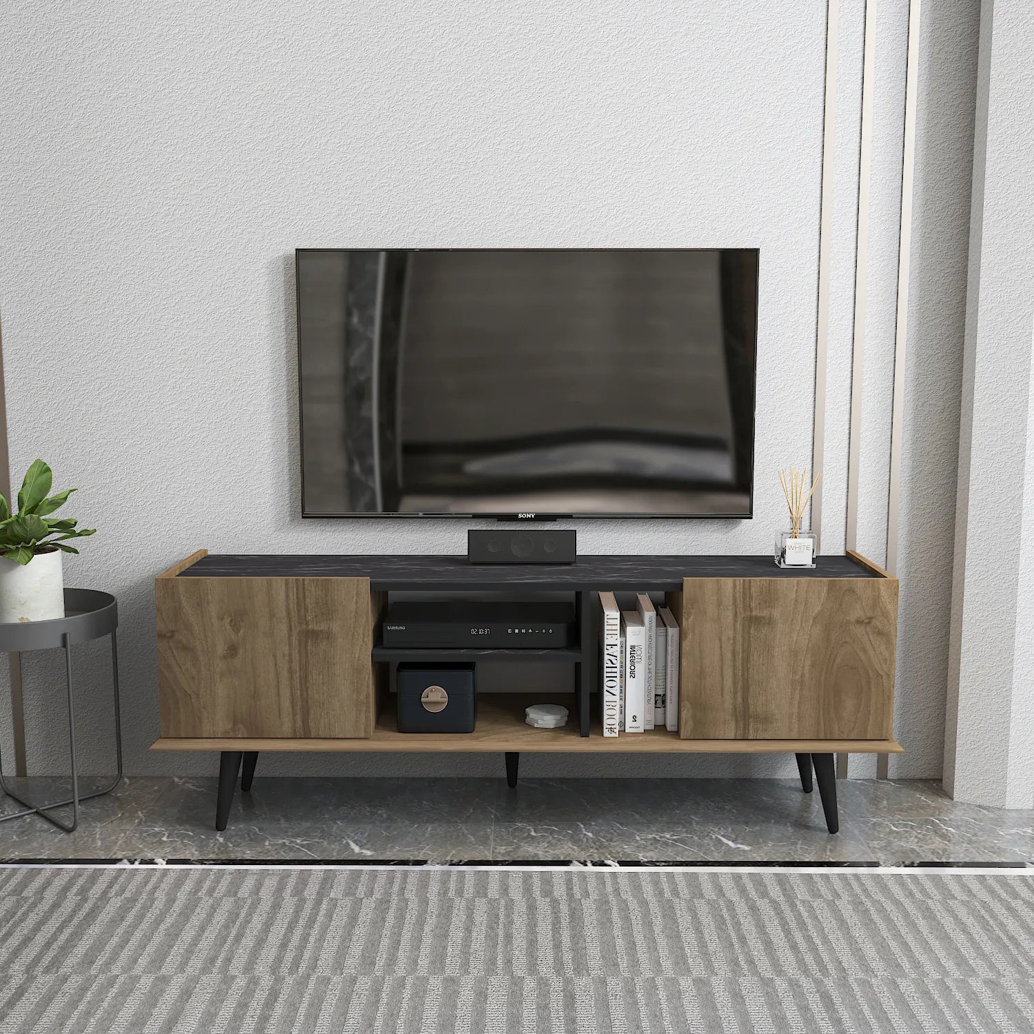Ekvador 63" Wide TV Stand for TVs up to 72" | Media Console
