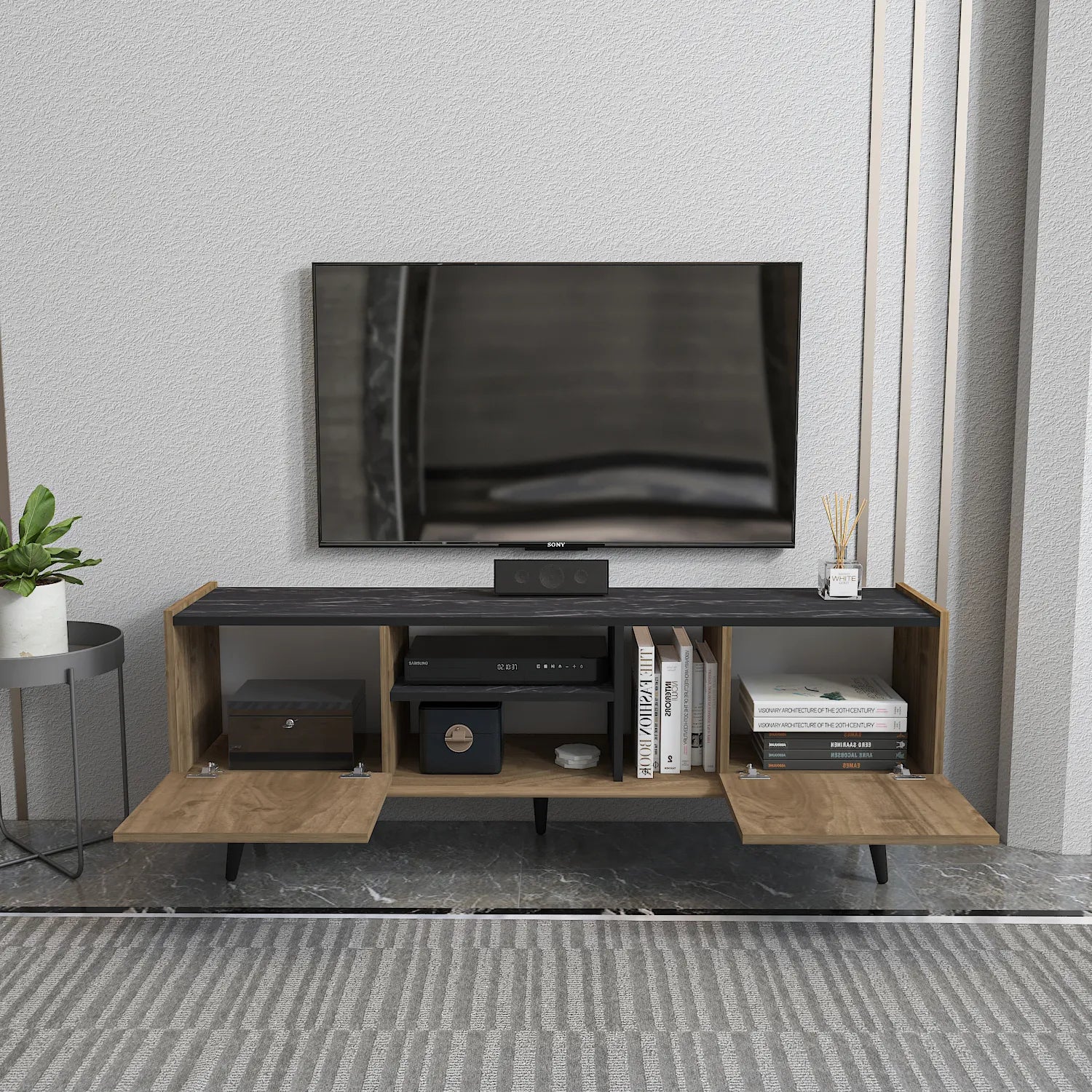 Ekvador 63" Wide TV Stand for TVs up to 72" | Media Console