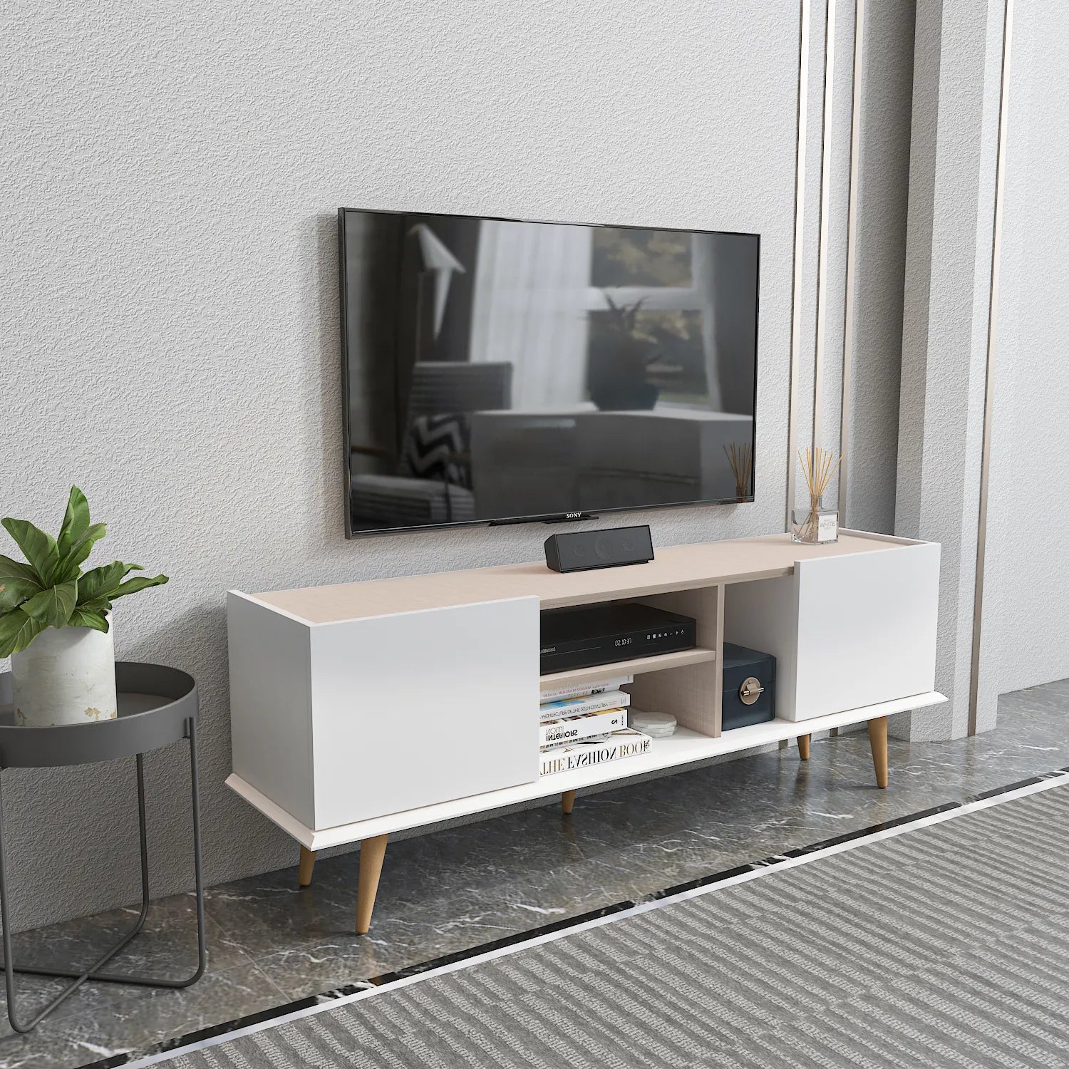 Ekvador 63" Wide TV Stand for TVs up to 72" | Media Console