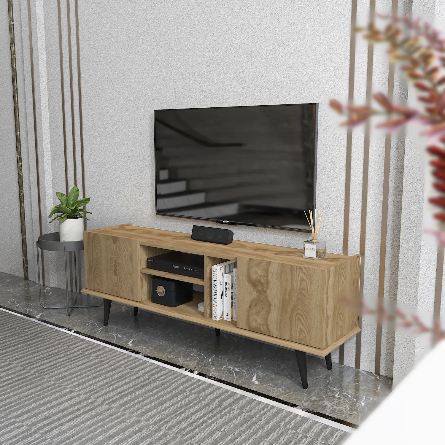 Ekvador 63" Wide TV Stand for TVs up to 72" | Media Console