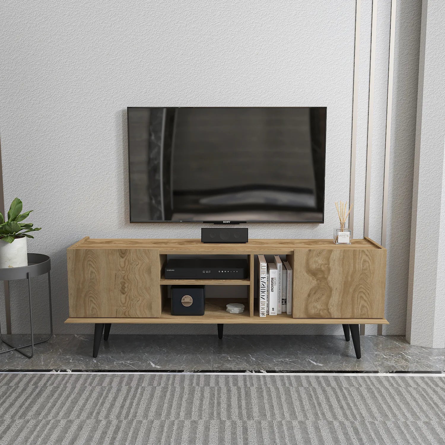Ekvador 63" Wide TV Stand for TVs up to 72" | Media Console