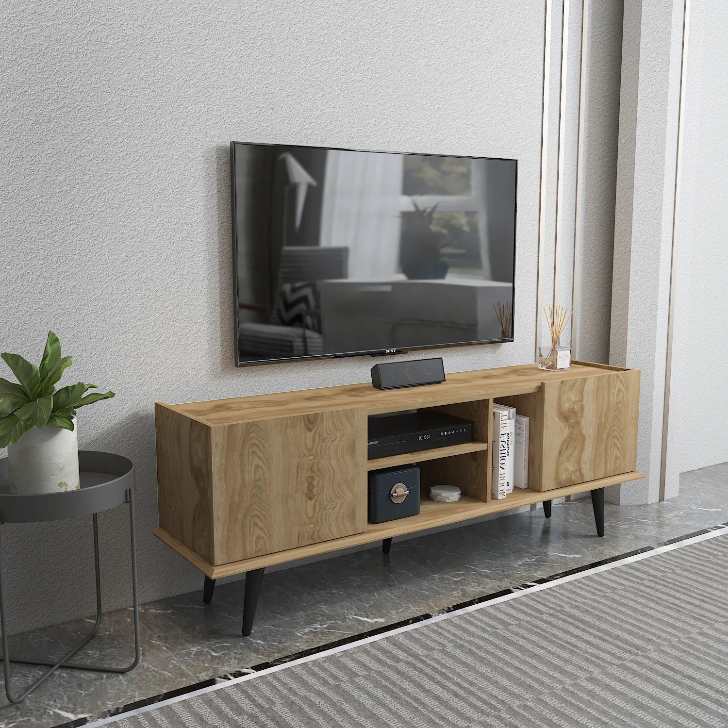 Ekvador 63" Wide TV Stand for TVs up to 72" | Media Console