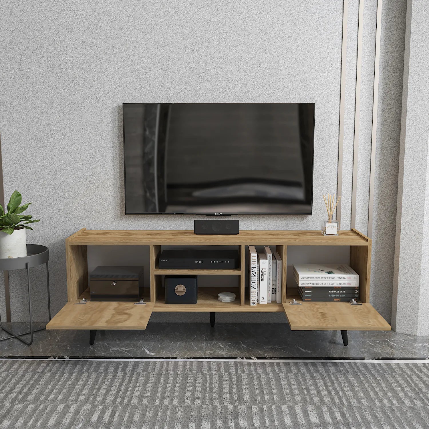 Ekvador 63" Wide TV Stand for TVs up to 72" | Media Console