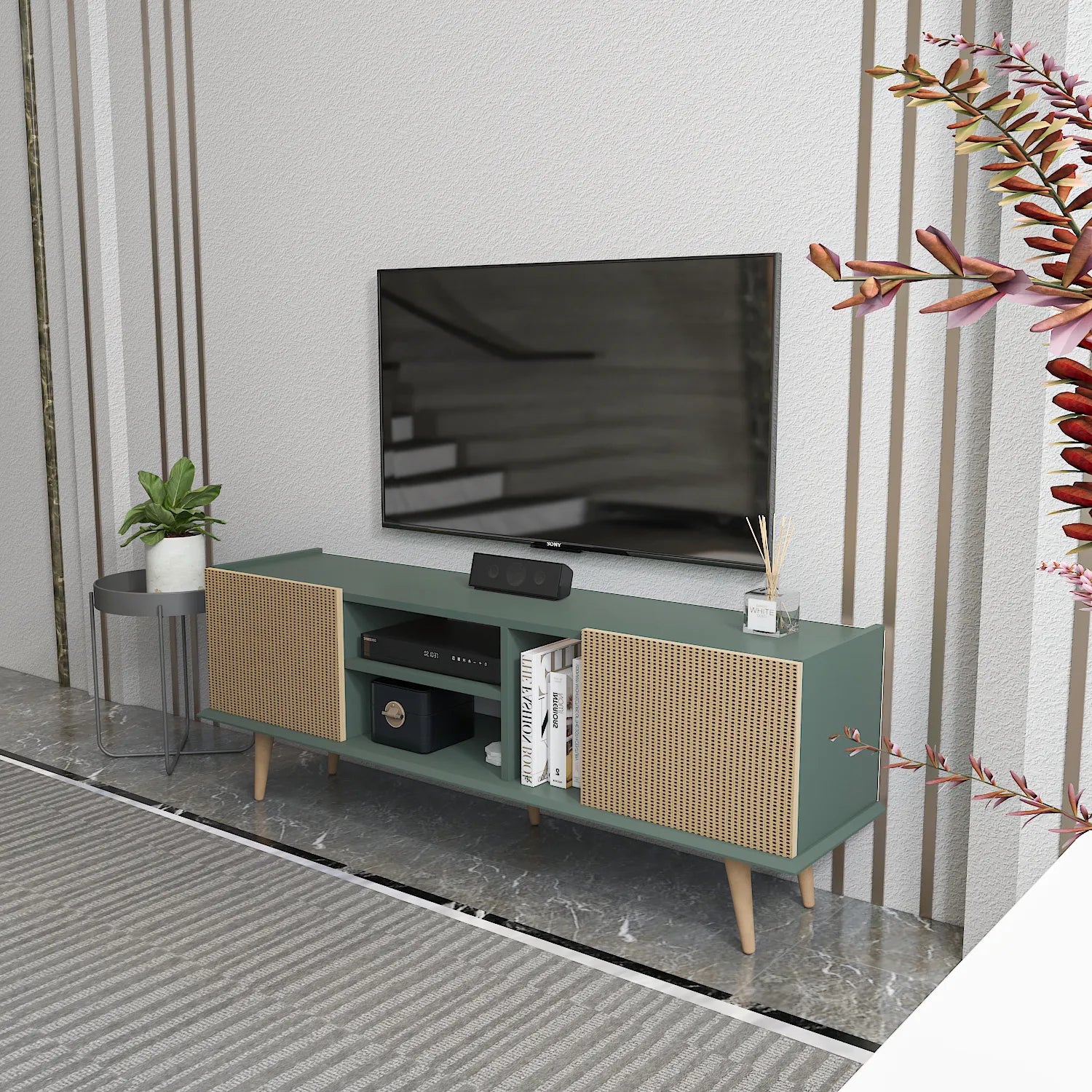 Ekvador 63" Wide TV Stand for TVs up to 72" | Media Console