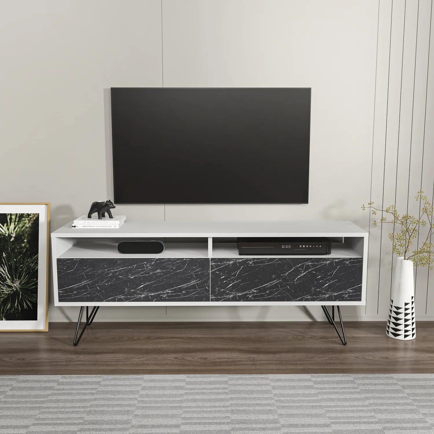 Flay 55" Wide TV Stand for TVs up to 65" | Media Console