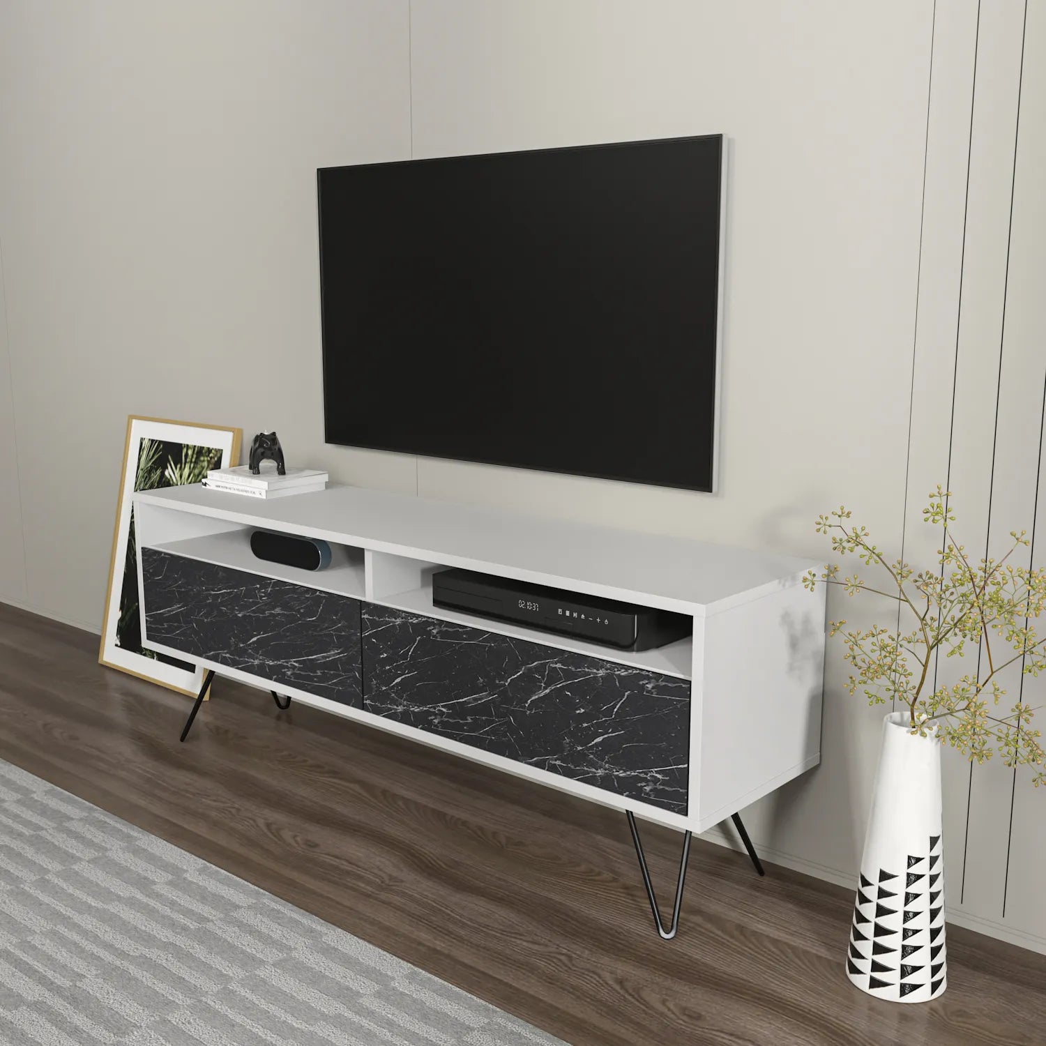 Flay 55" Wide TV Stand for TVs up to 65" | Media Console