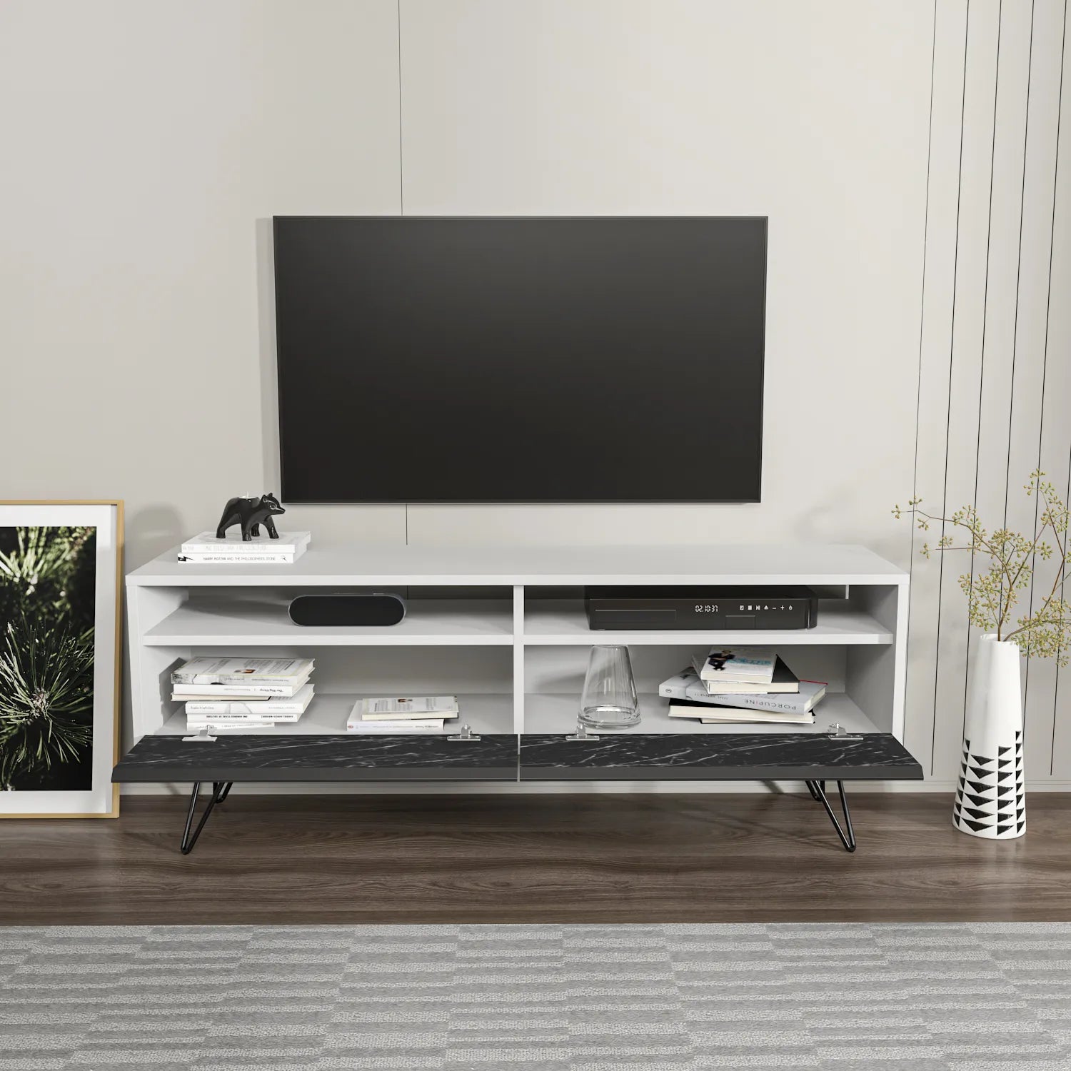 Flay 55" Wide TV Stand for TVs up to 65" | Media Console