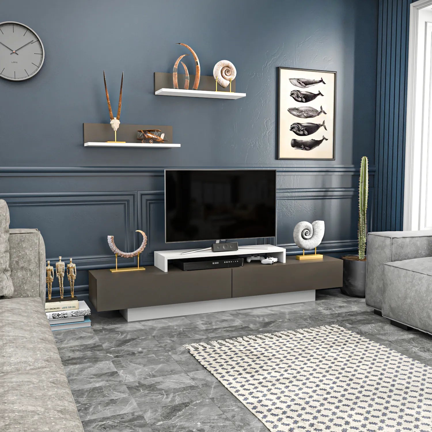 lusi tv stand white galaxy angle