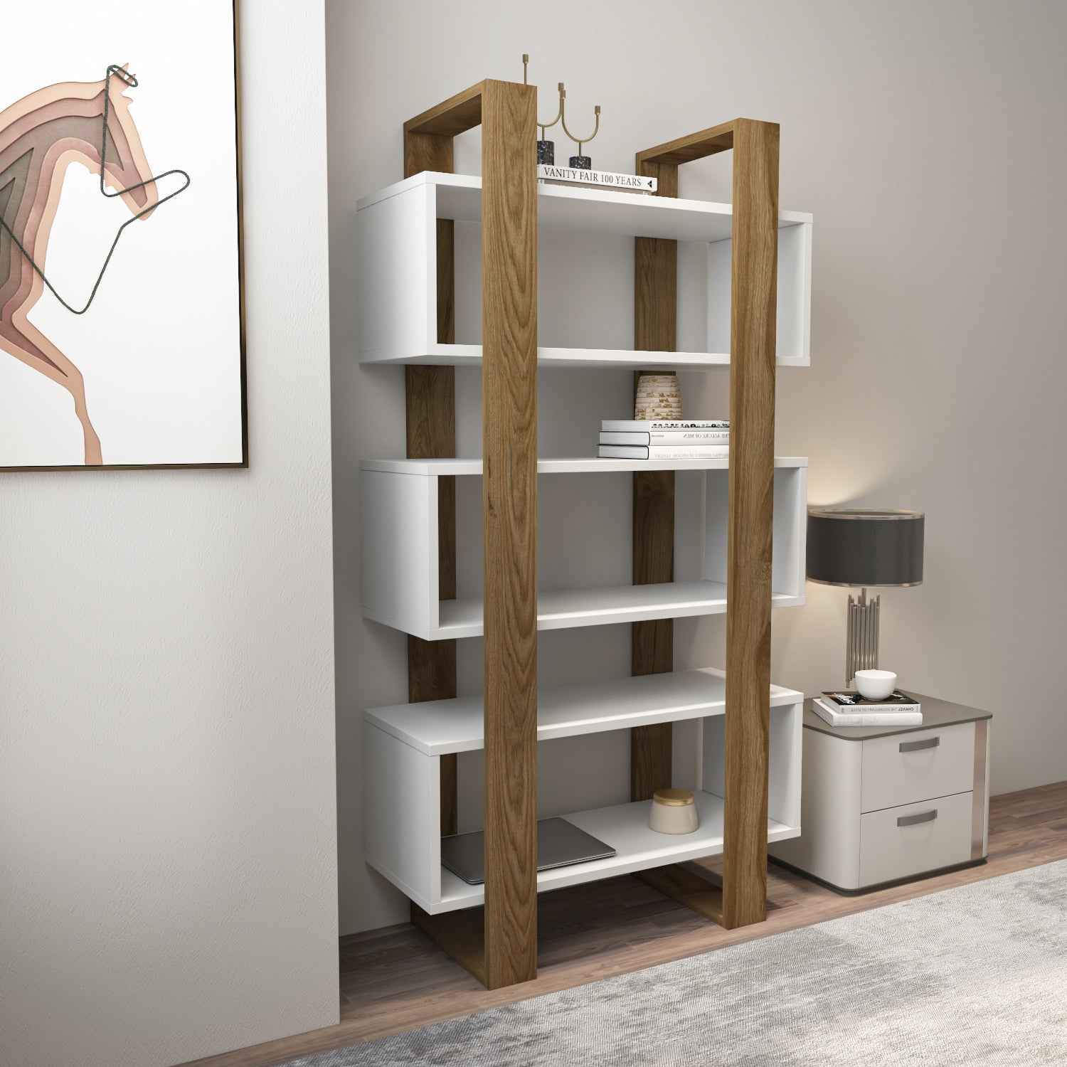 Reina 59" Tall Bookcase