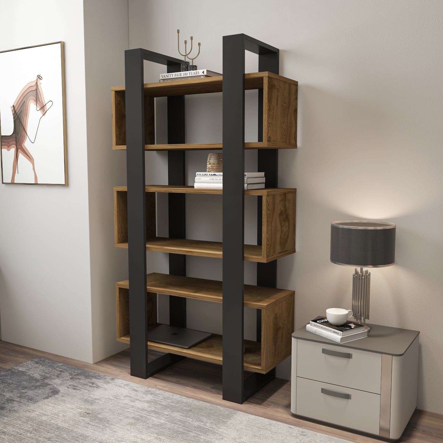 Reina 59" Tall Bookcase