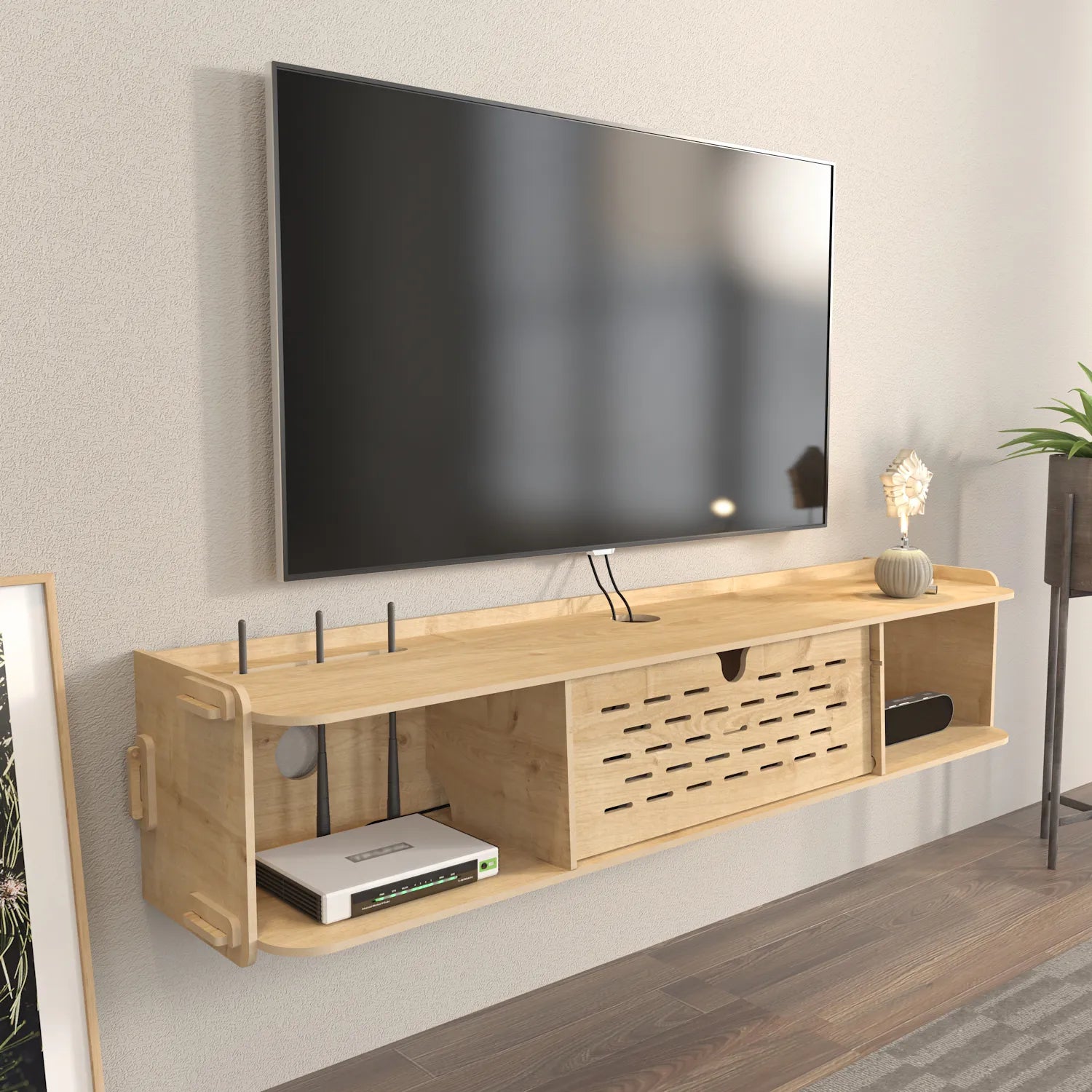 Sima 46" Wide Floating TV Stand and Media Console