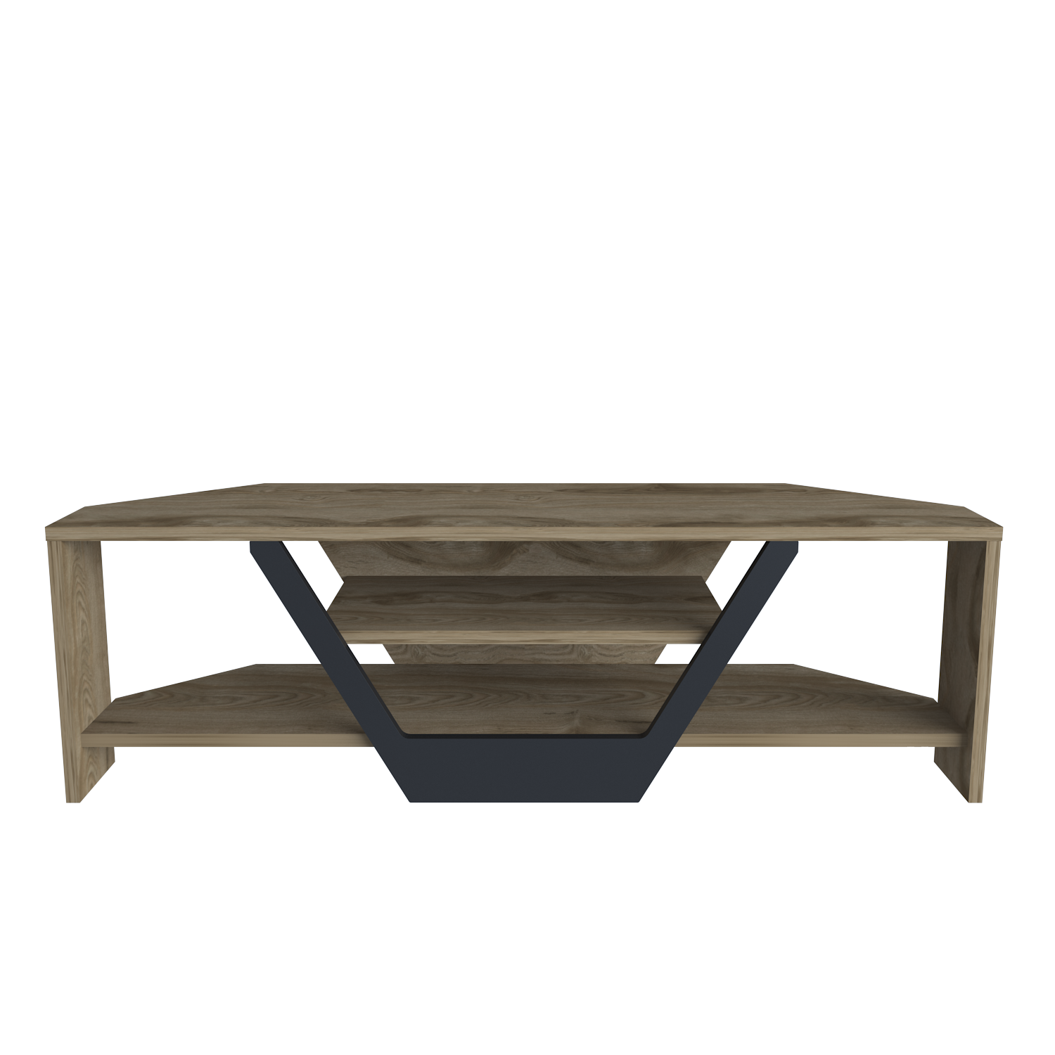 Sares 47'' Wide Corner TV Stand Console Table for Up to 55 inch TVs