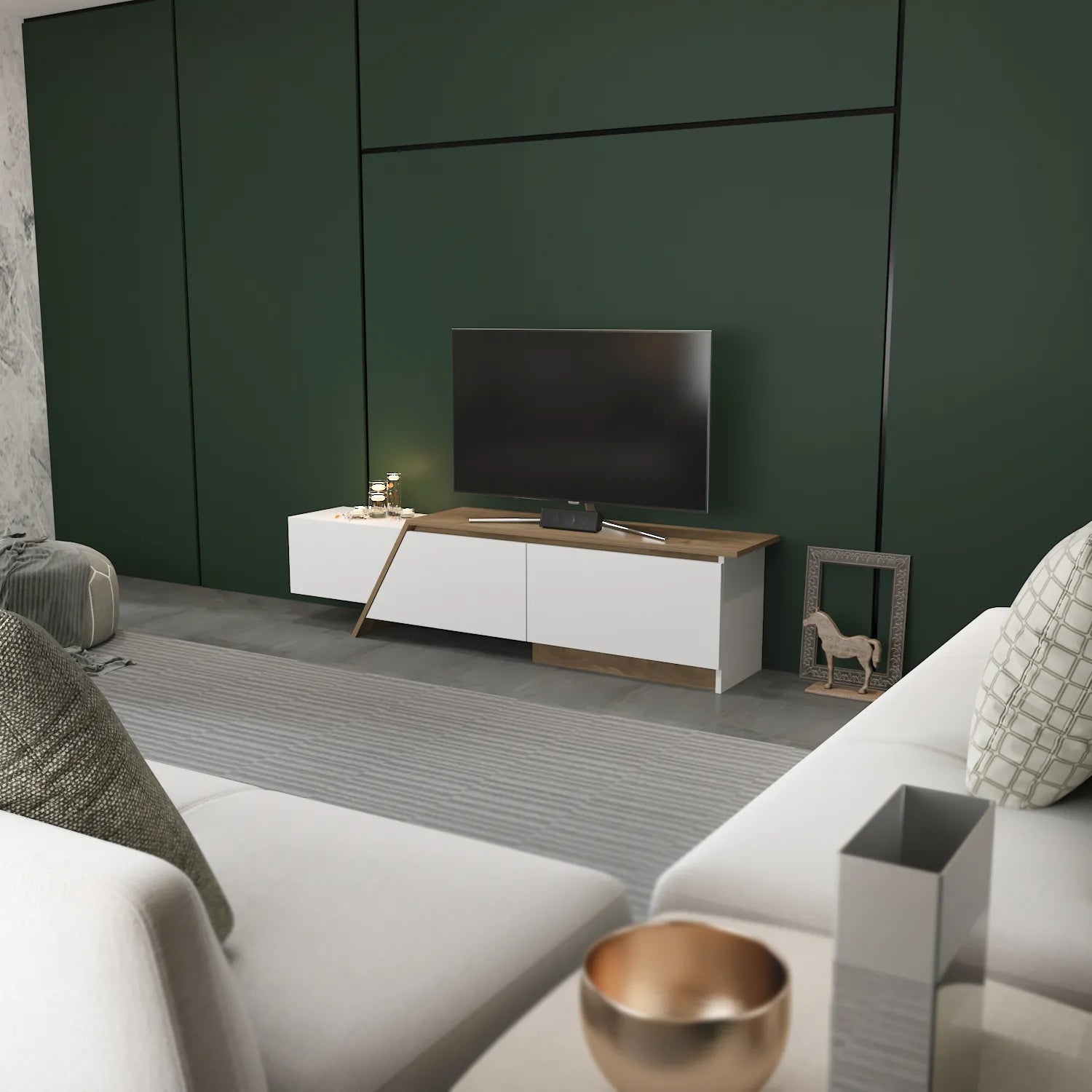 Zonas 71" Wide TV Stand and Media Console for TVs up to 65"