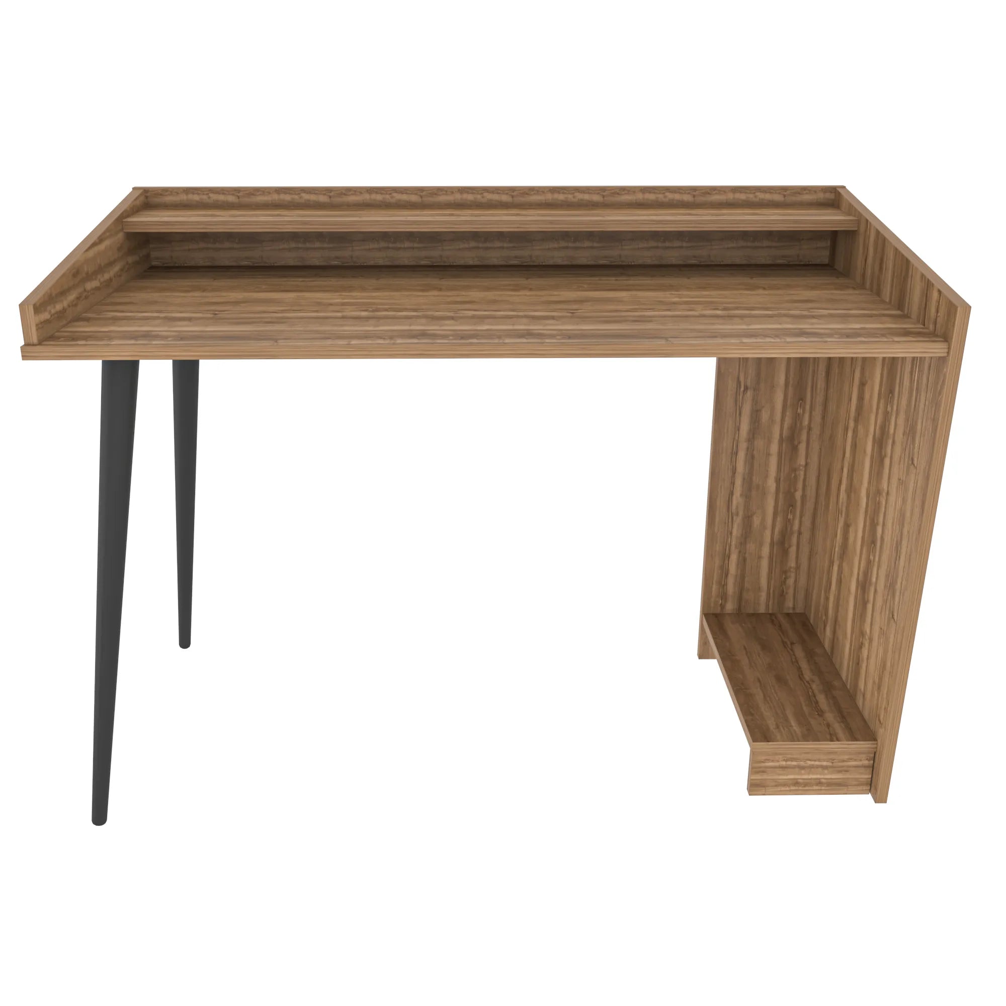 Vanessa 48 inch Wide Computer Desk with Open Shelf Storage