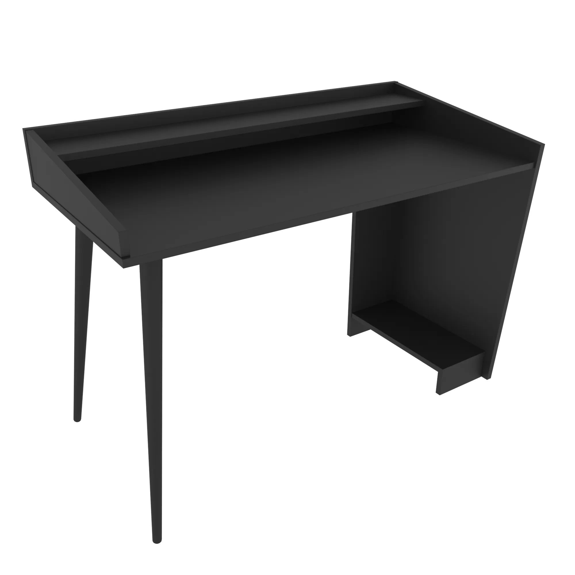 Vanessa 48 inch Wide Computer Desk with Open Shelf Storage