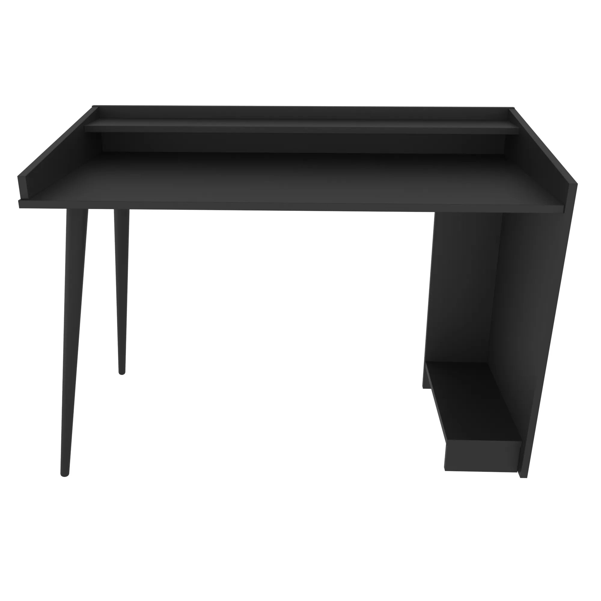 Vanessa 48 inch Wide Computer Desk with Open Shelf Storage