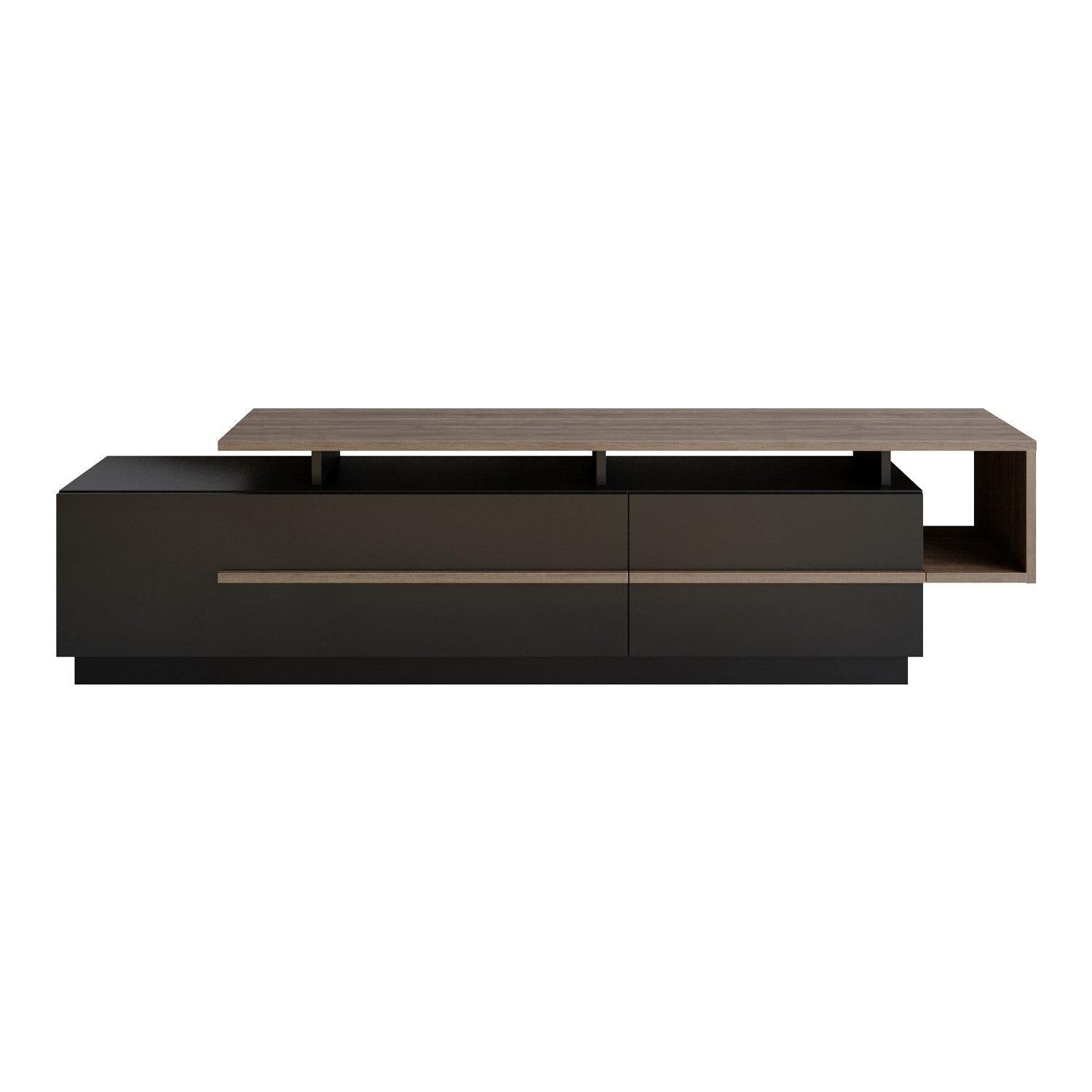 Pia 71" TV Stand and Media Console with Cabinets and Shelves for TVs up to 80" - Decorotika