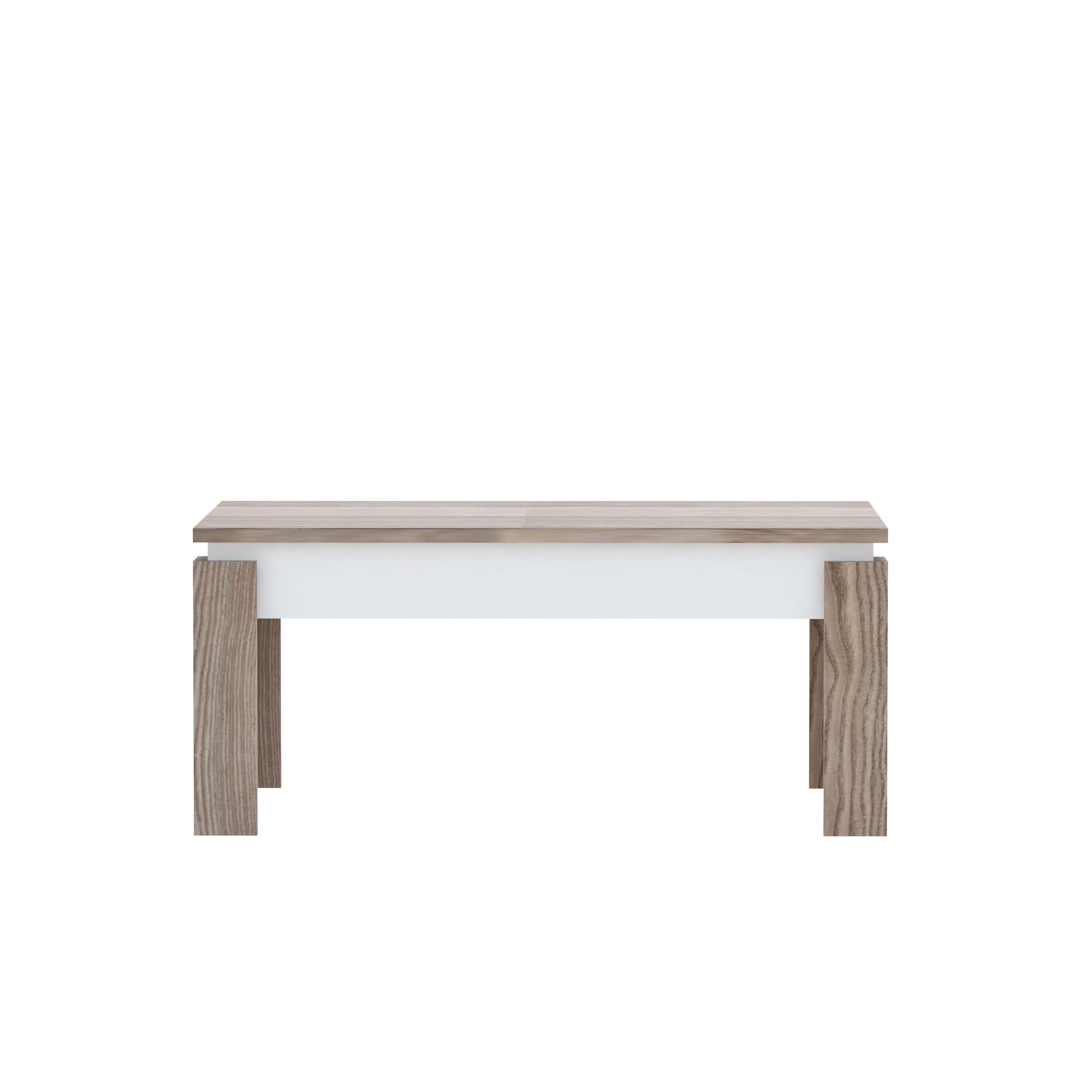 Manhattan 35" Wide Accent Coffee Table, Melamine Veneered Engineered Wood with Color Variations - Decorotika