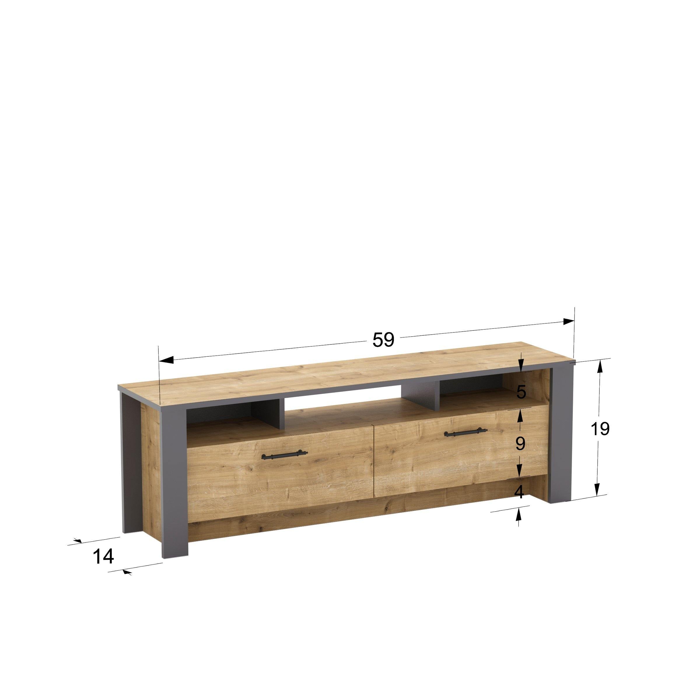 Manhattan 59'' TV Stand & Media Console - Decorotika