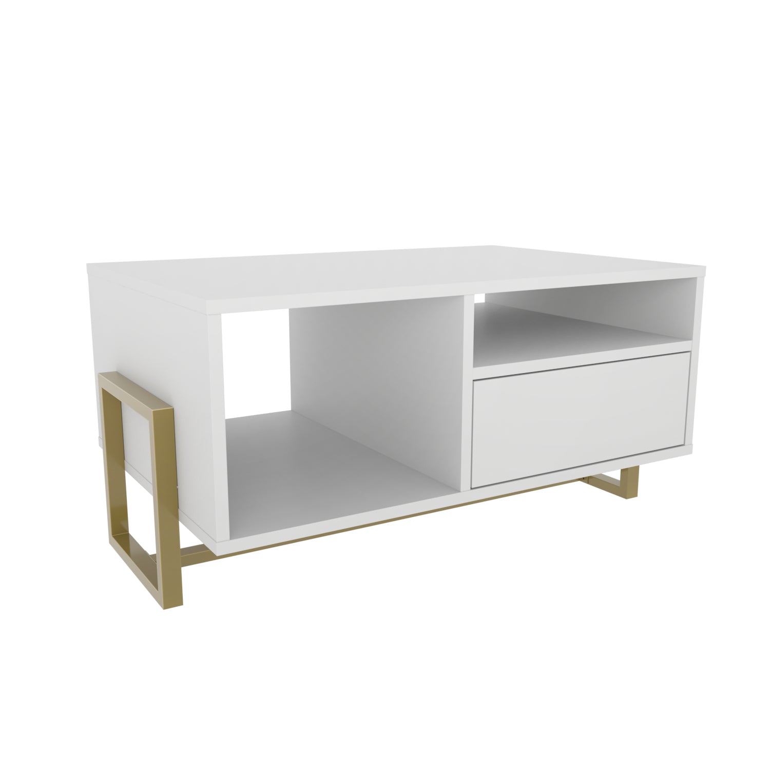 Utopia 35" Wide Coffee Table with Storage Cabinet