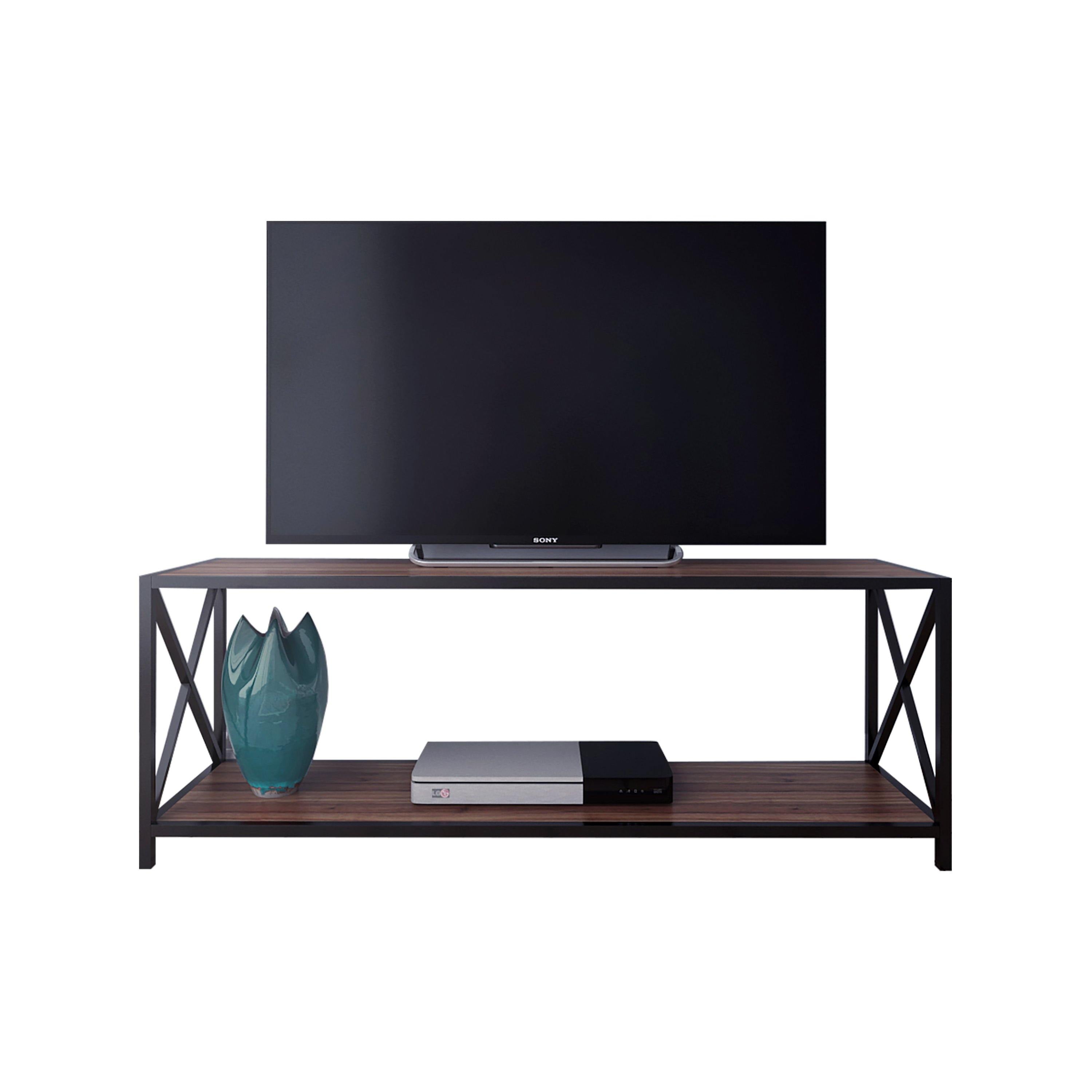 Xena 47'' Wide Metal Wood TV Stand & Media Console Table for TVs up to 55'' - Decorotika