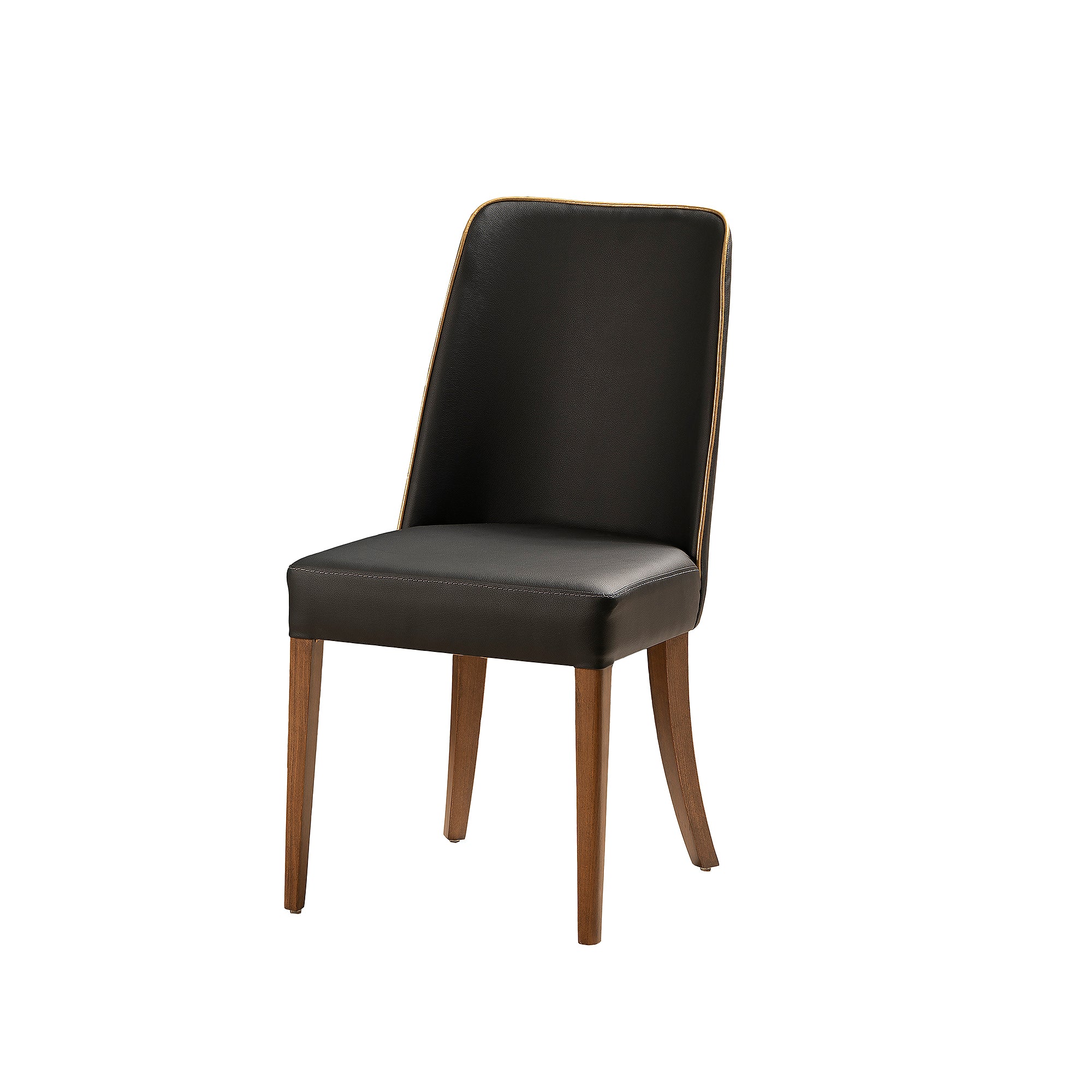 Pars Chair - Black & Walnut Set of 2