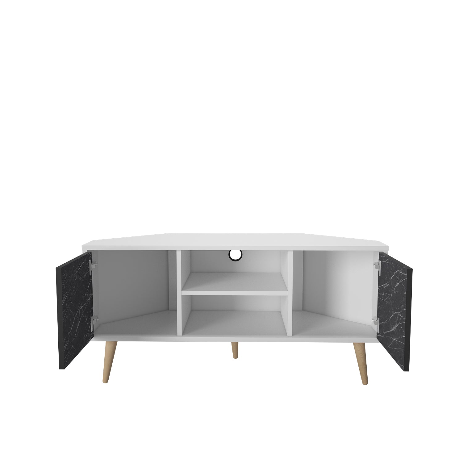 Lesson 47" Wide Corner TV Stand | Media Console