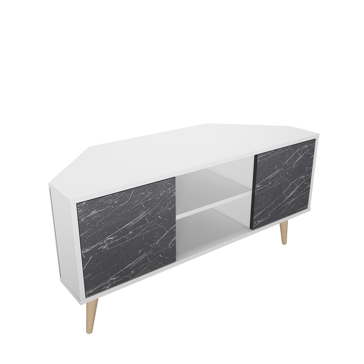 Lesson 47" Wide Corner TV Stand | Media Console