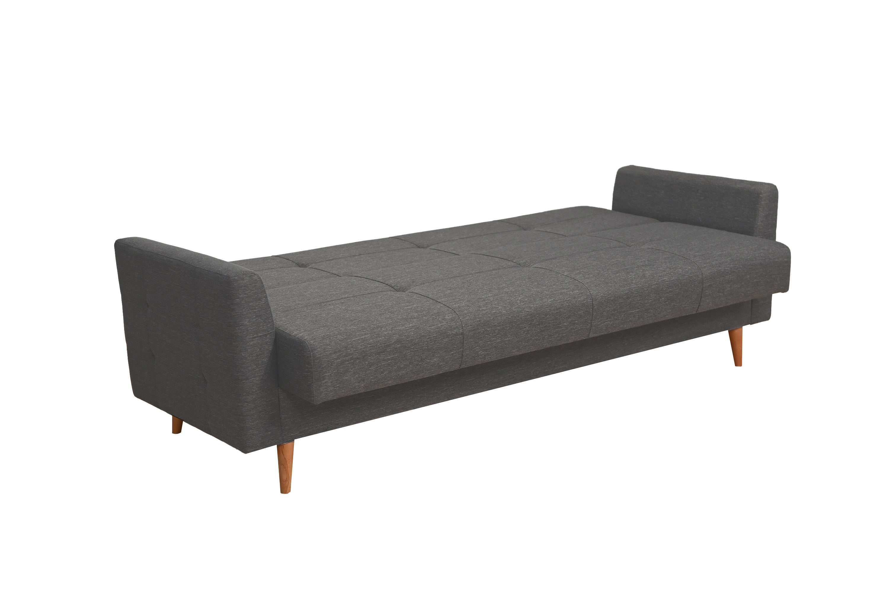 Kale 80'' Contemporary 3-Seater Sofa Gray