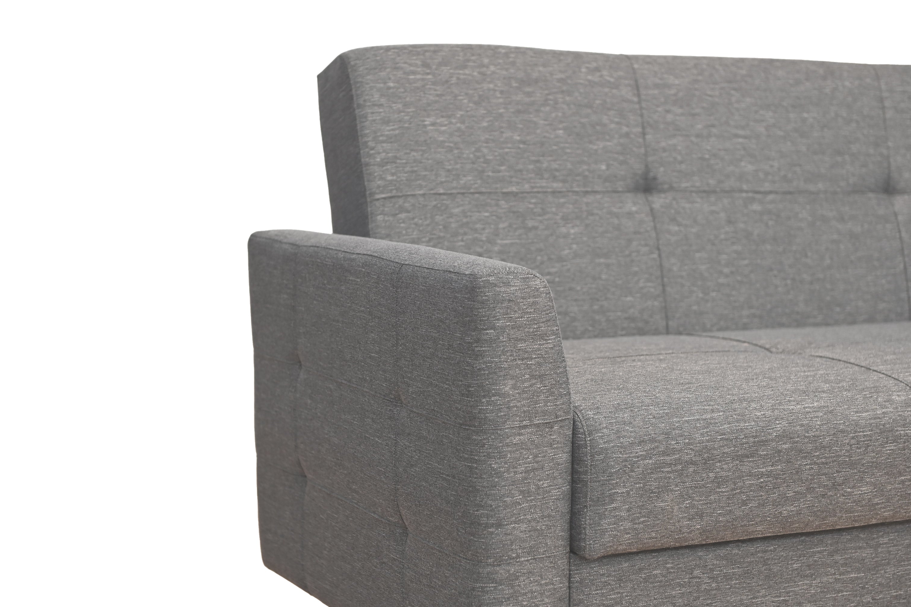 Kale 80'' Contemporary 3-Seater Sofa Gray