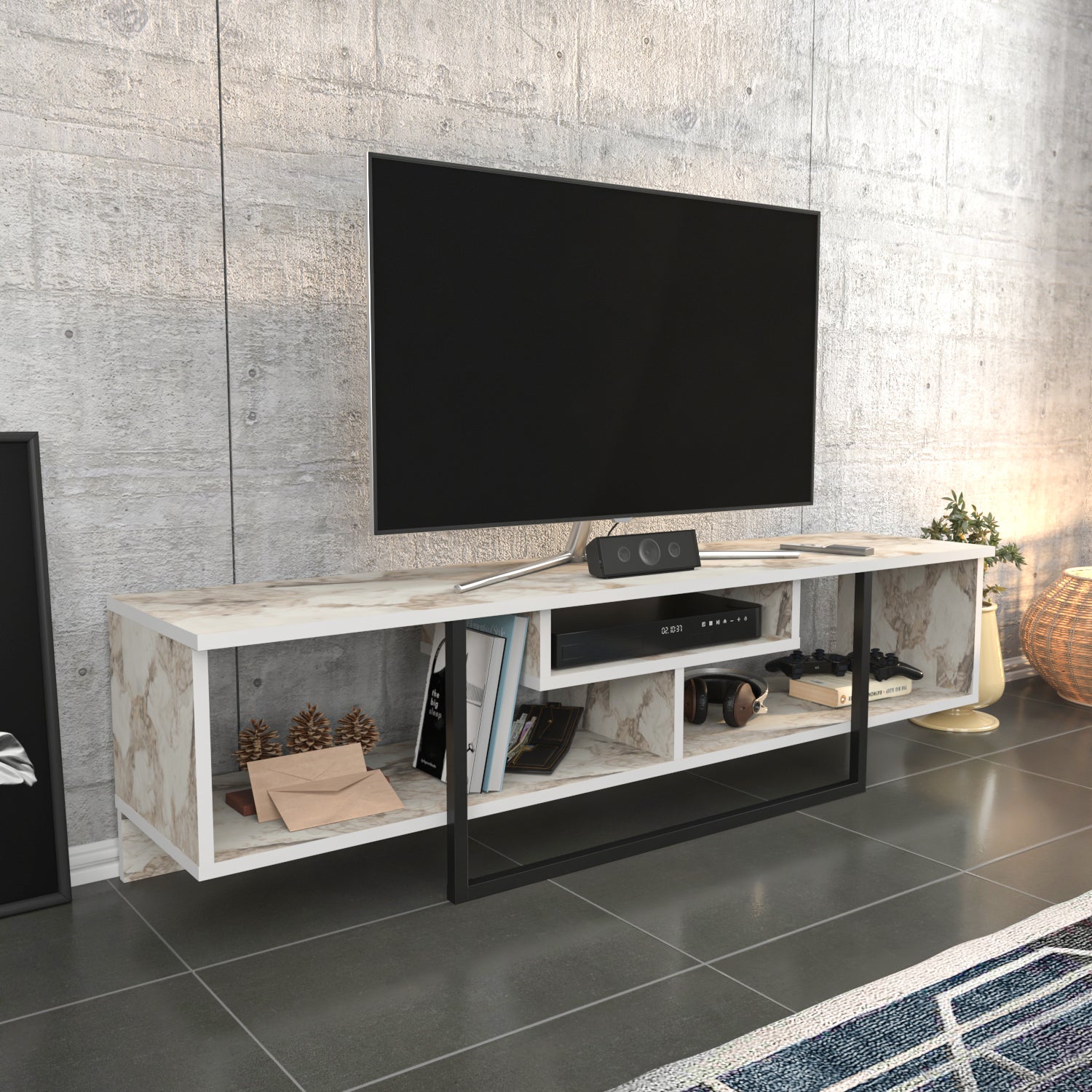 Asal 59'' TV Stand Media Consol for Up To 65'' TVs