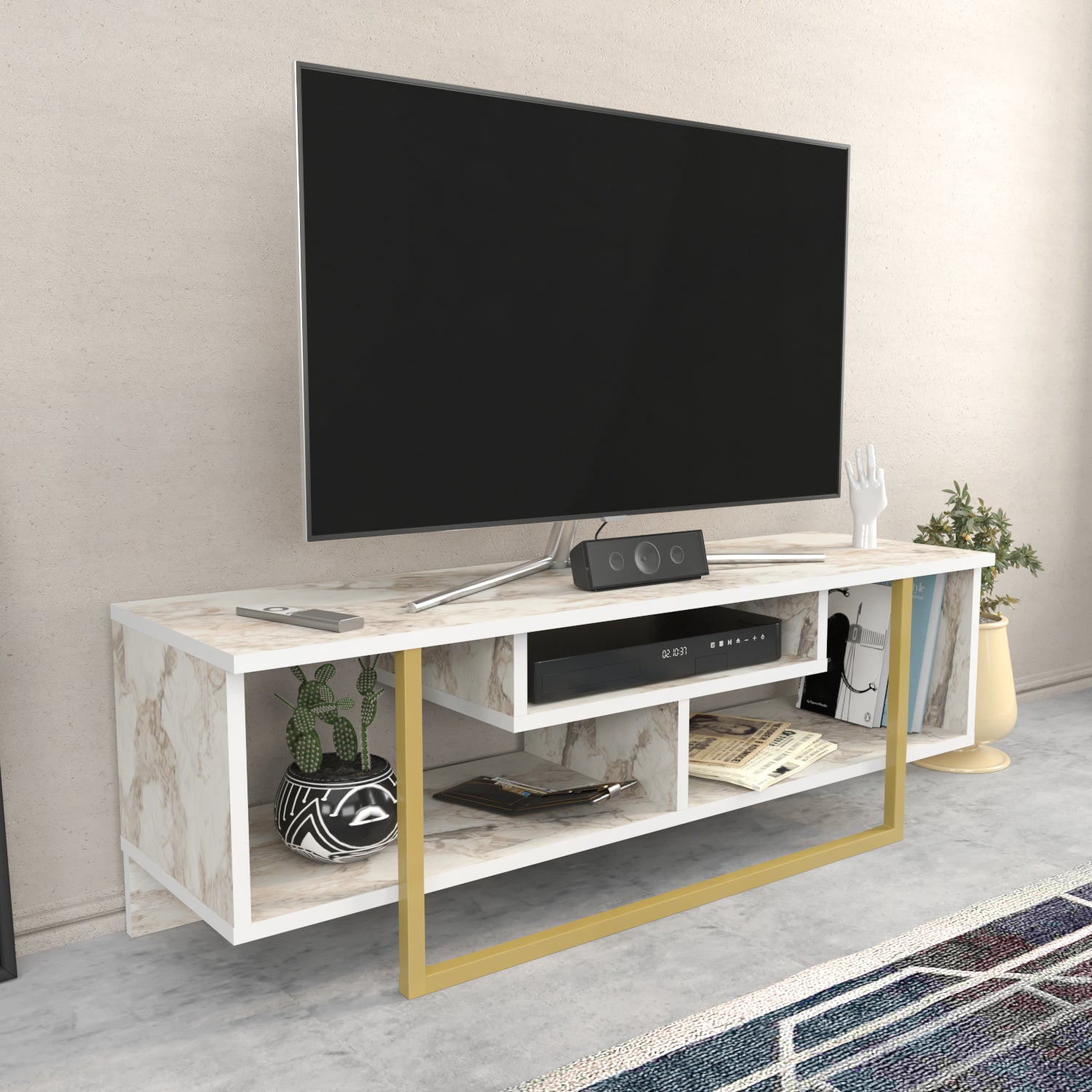 Asal 47'' TV Stand Media Consol for Up To 60'' TVs – Decorotika