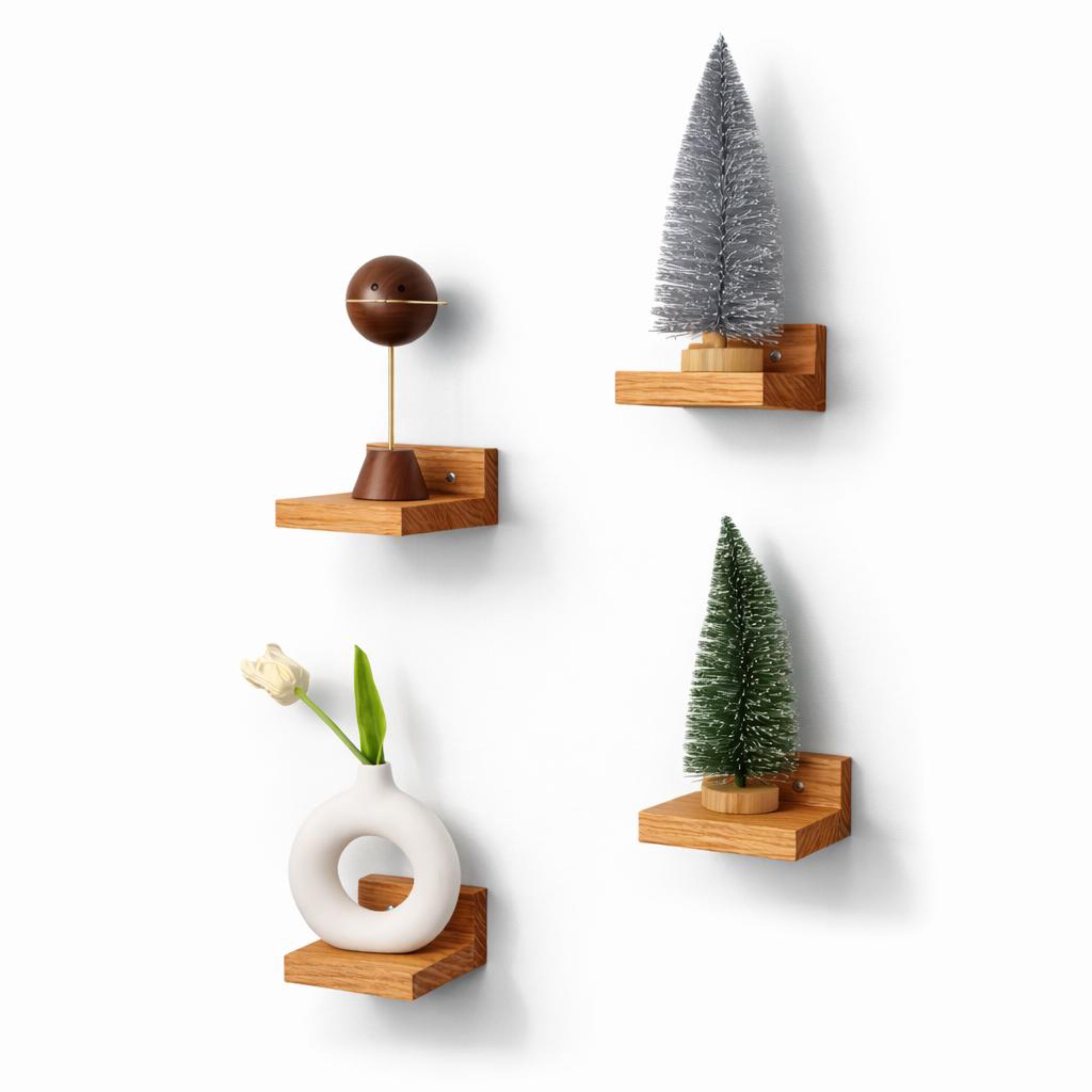 Tumas Floating Mini  Wall Shelf  Set of 4