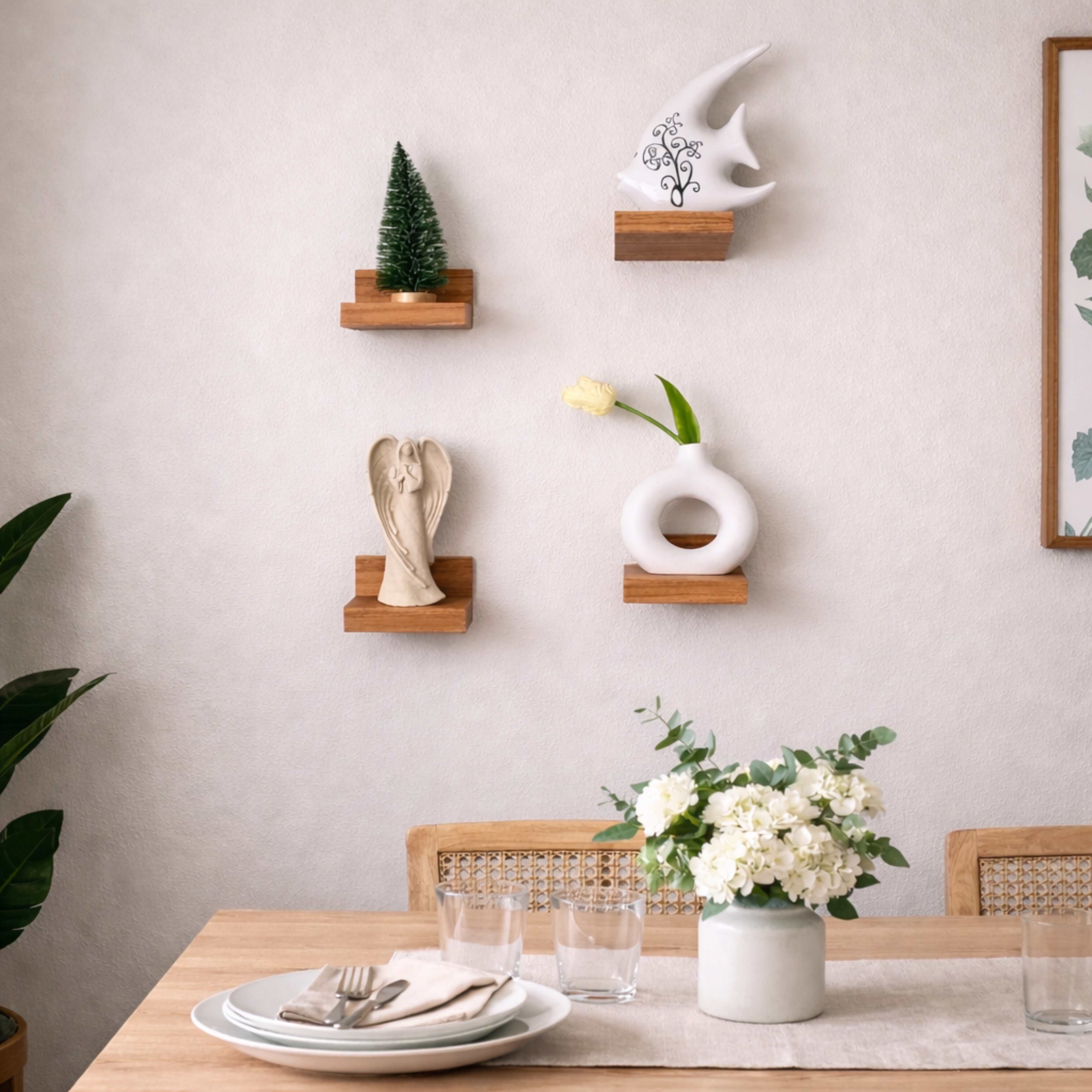 Tumas Floating Mini  Wall Shelf  Set of 4