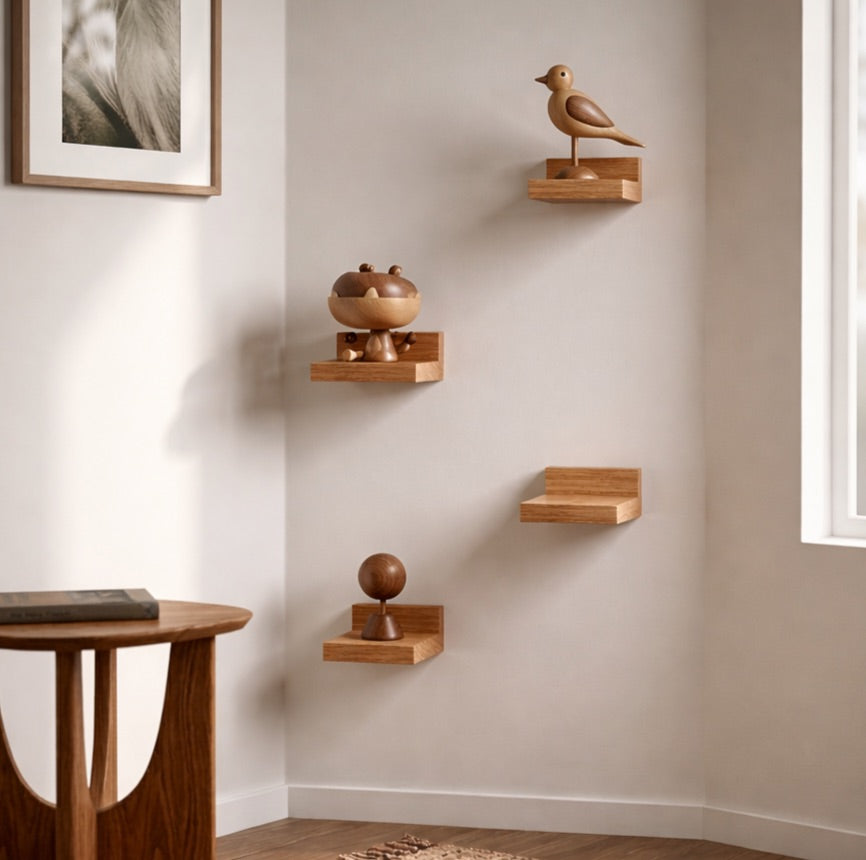 Tumas Floating Mini  Wall Shelf  Set of 4
