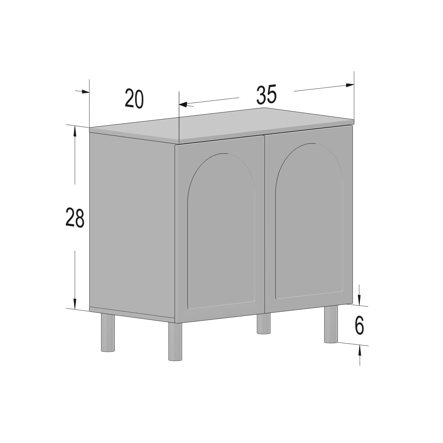 Boli 71'' Mid-Century Modern Sideboard/Buffet/Credenza with Solid Wood Legs