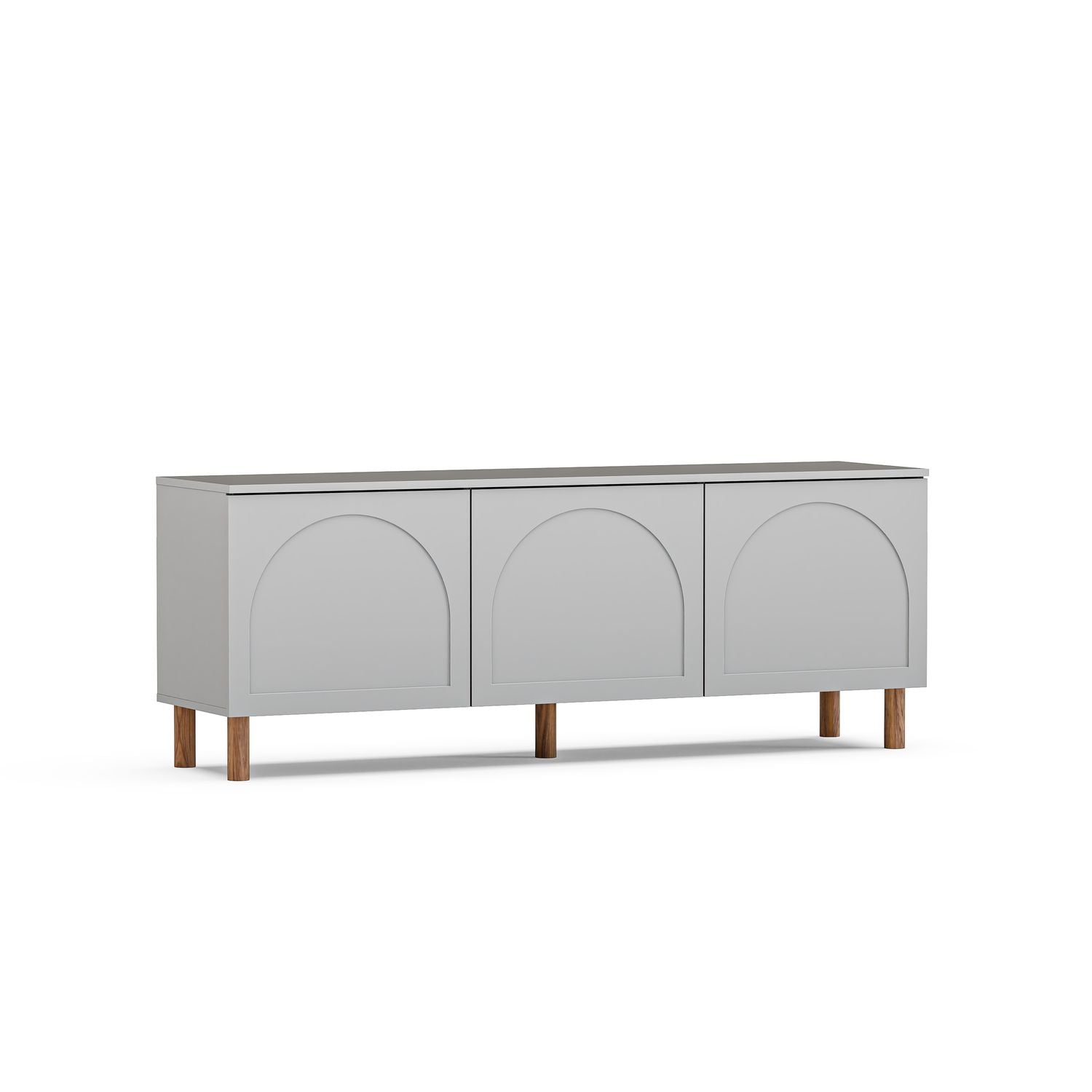 Bohem 71'' Mid-Century Modern TV Stand Console with Solid Wood Legs for up to 80" TVs