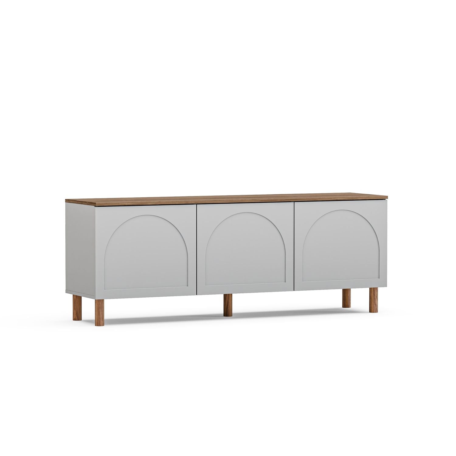 Bohem 71'' Mid-Century Modern TV Stand Console with Solid Wood Legs for up to 80" TVs