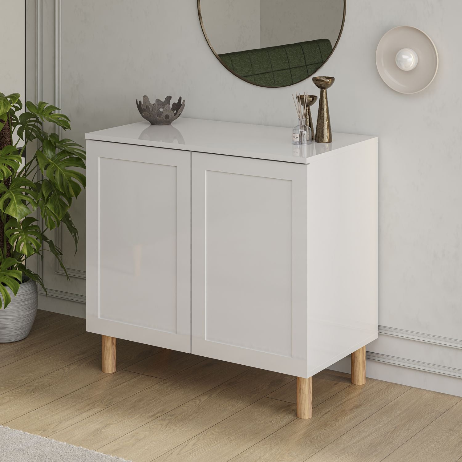 Boli 71'' Mid-Century Modern Sideboard/Buffet/Credenza with Solid Wood Legs