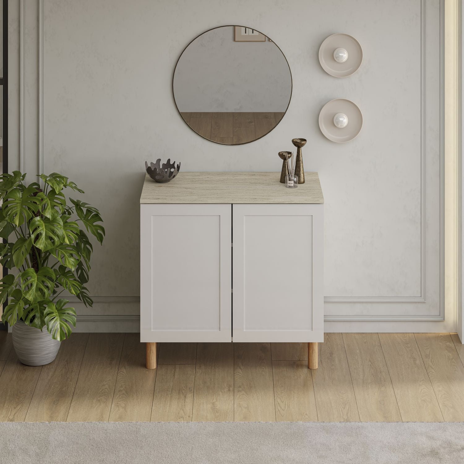 Boli 71'' Mid-Century Modern Sideboard/Buffet/Credenza with Solid Wood Legs