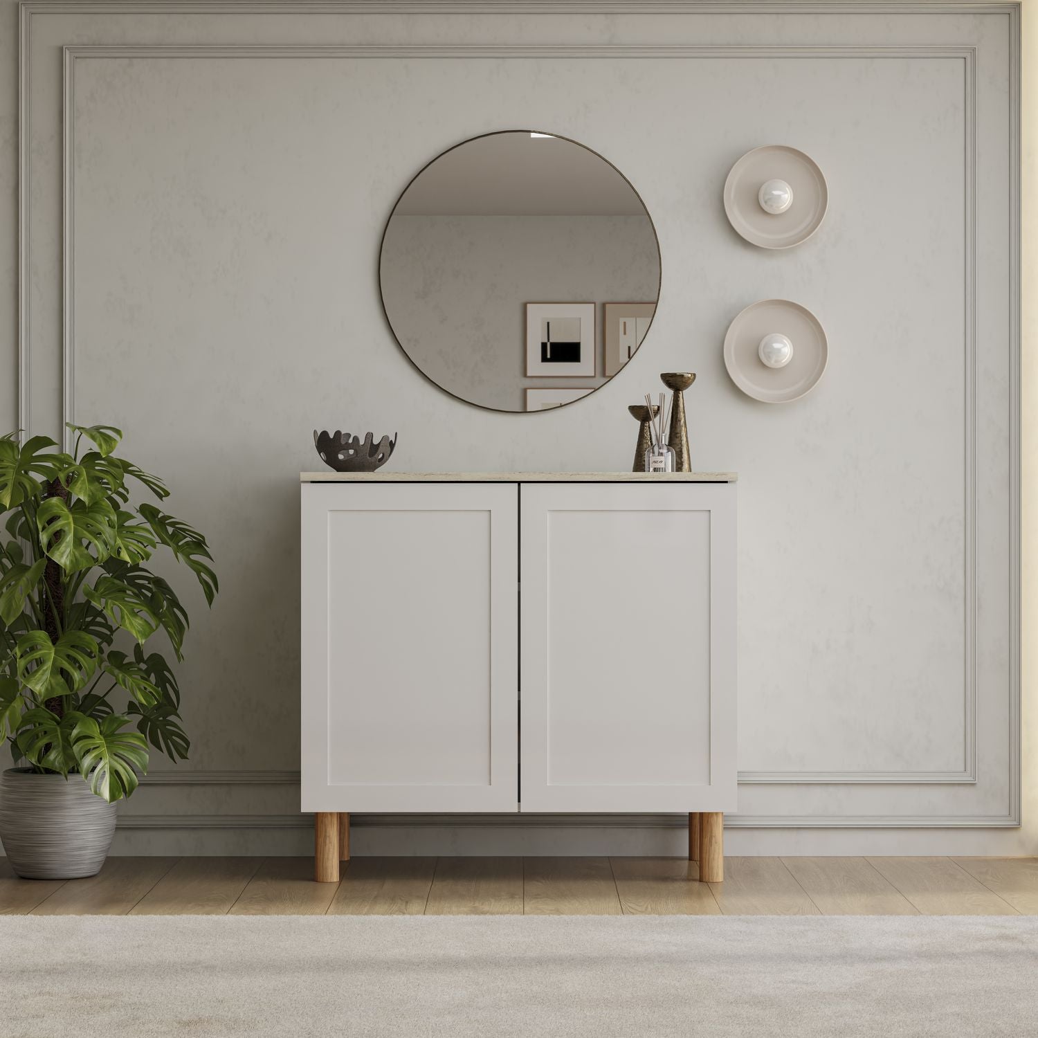 Boli 71'' Mid-Century Modern Sideboard/Buffet/Credenza with Solid Wood Legs
