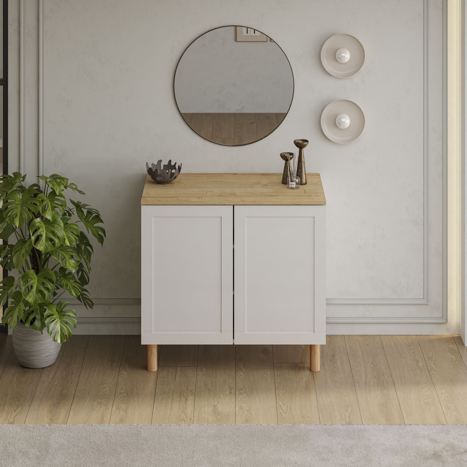 Boli 71'' Mid-Century Modern Sideboard/Buffet/Credenza with Solid Wood Legs