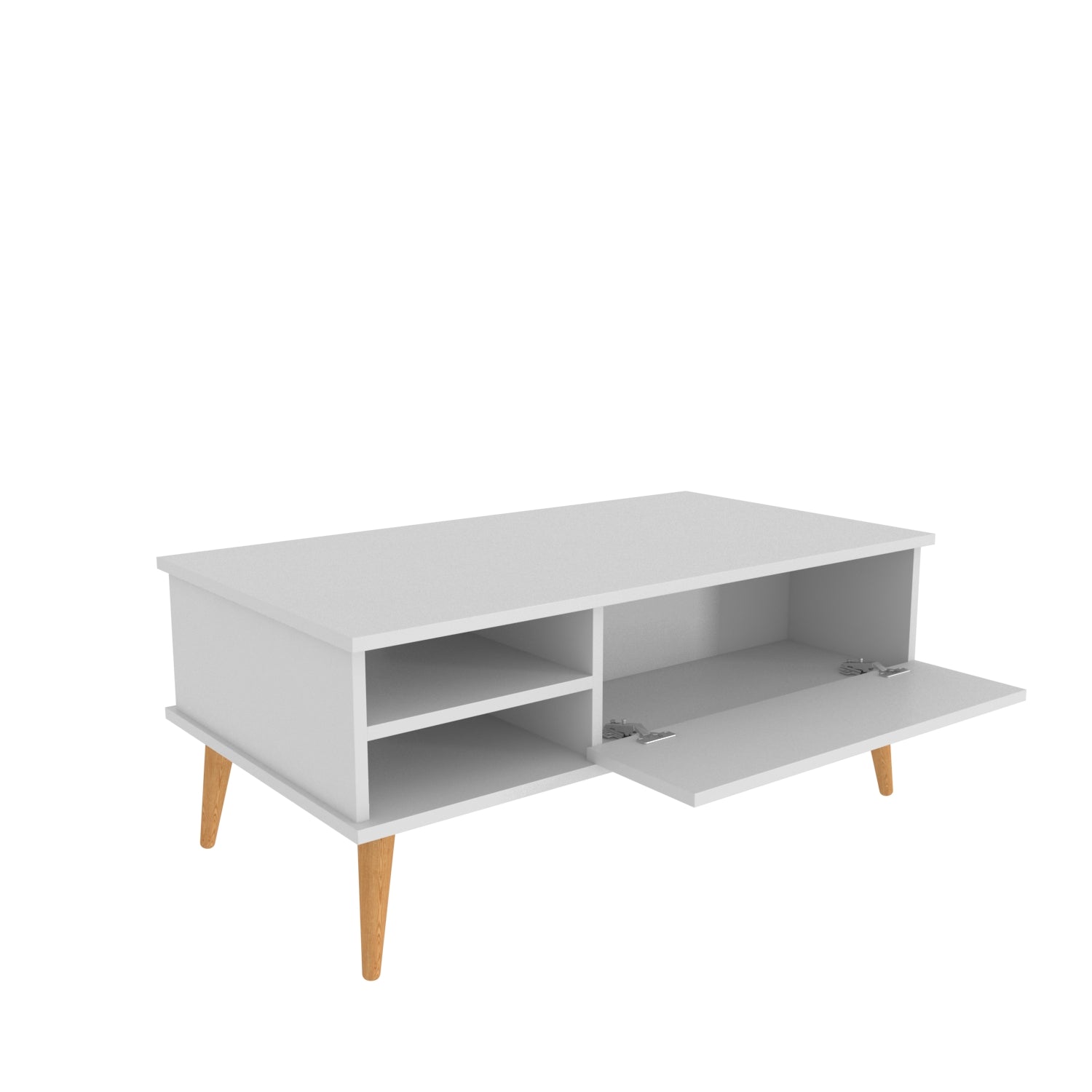 Como 47" Wide Coffee Table with Cabinet