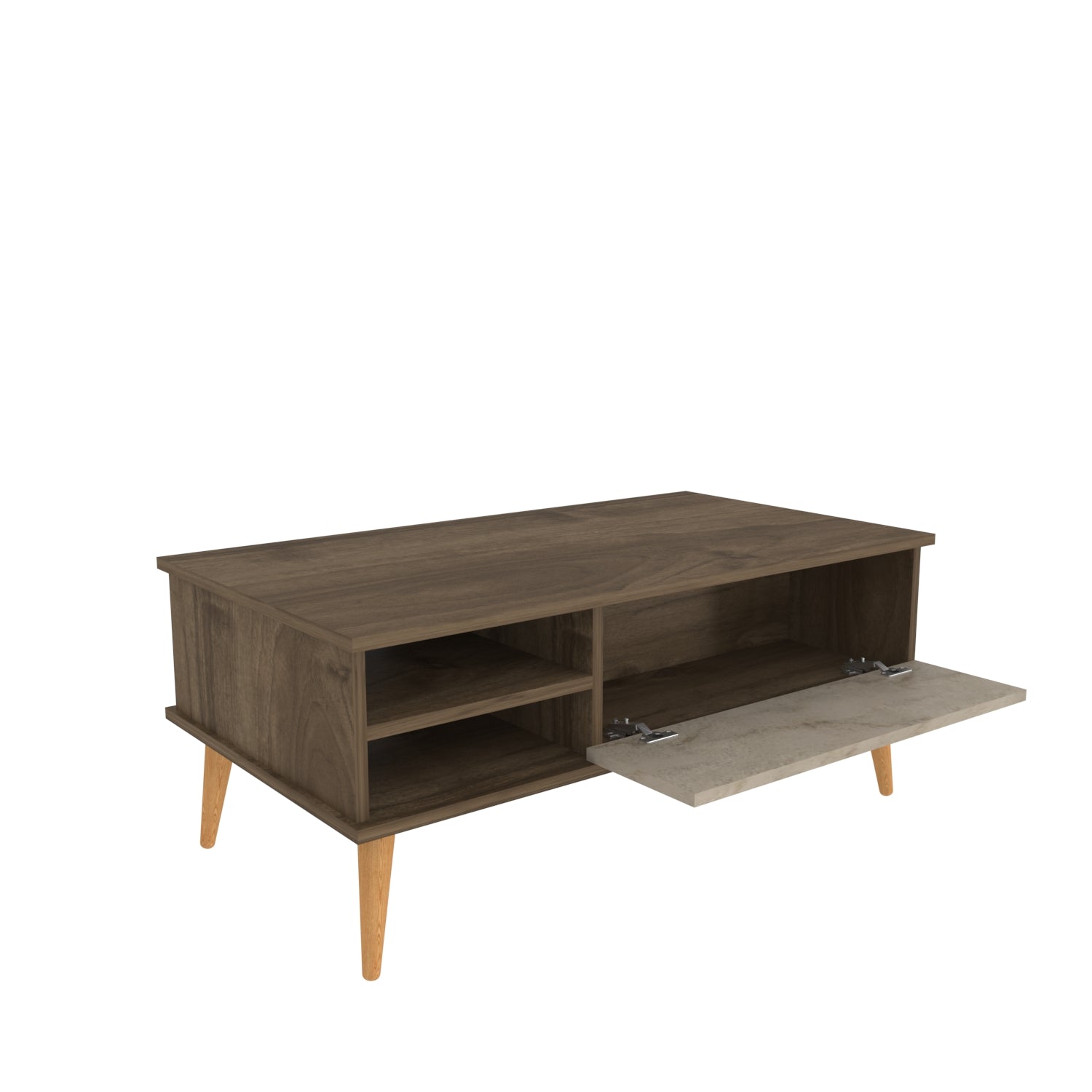 Como 47" Wide Coffee Table with Cabinet